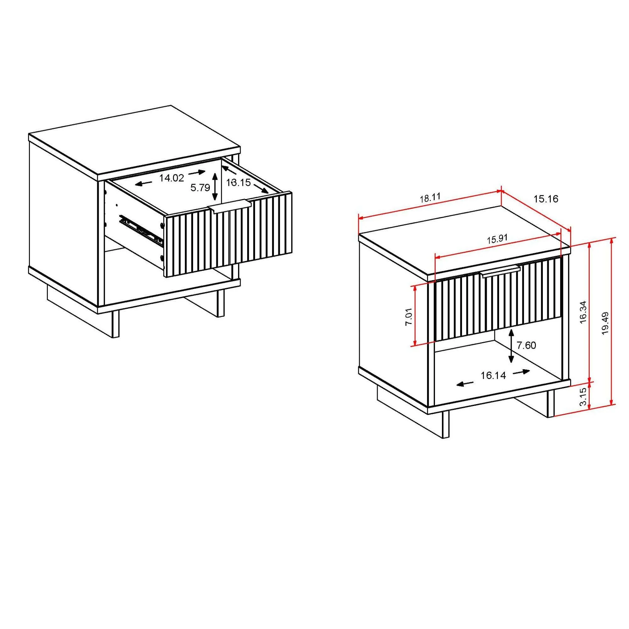 Granville Nightstand 1.0 in Midnight Blue - Image 3