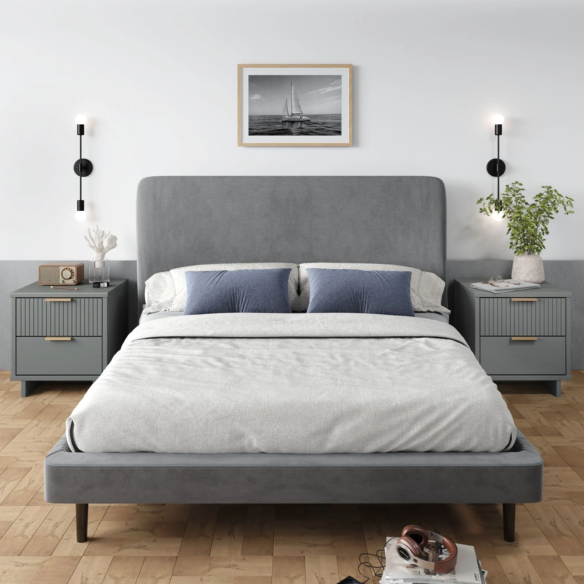 Granville Nightstand 2.0 in Light Grey (set of 2) - Image 2