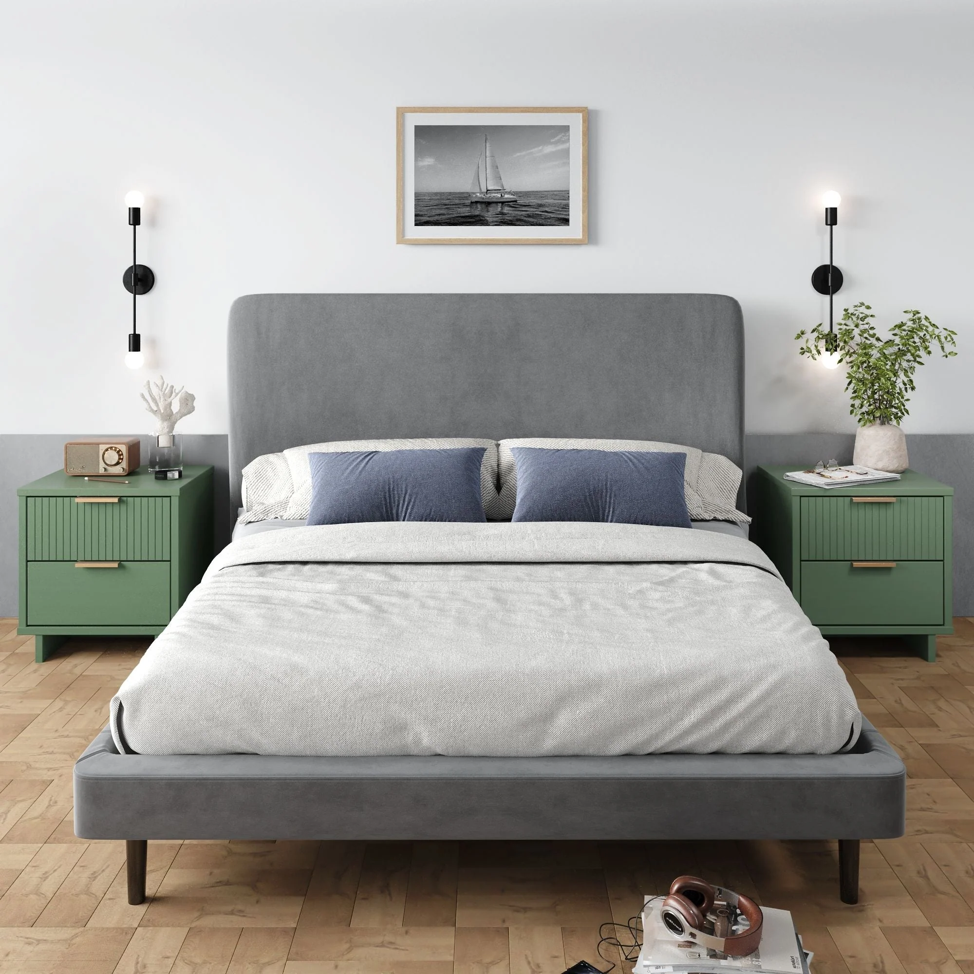 Granville Nightstand 2.0 in Sage Green (set of 2) - Image 2