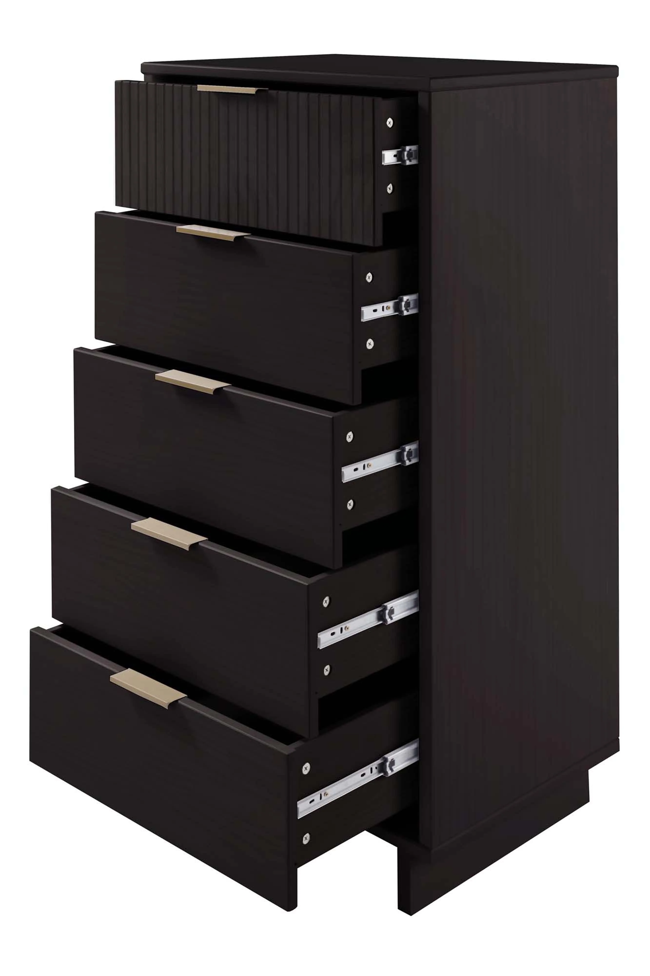 Granville Tall 23.62 Narrow Dresser in Black - Image 6