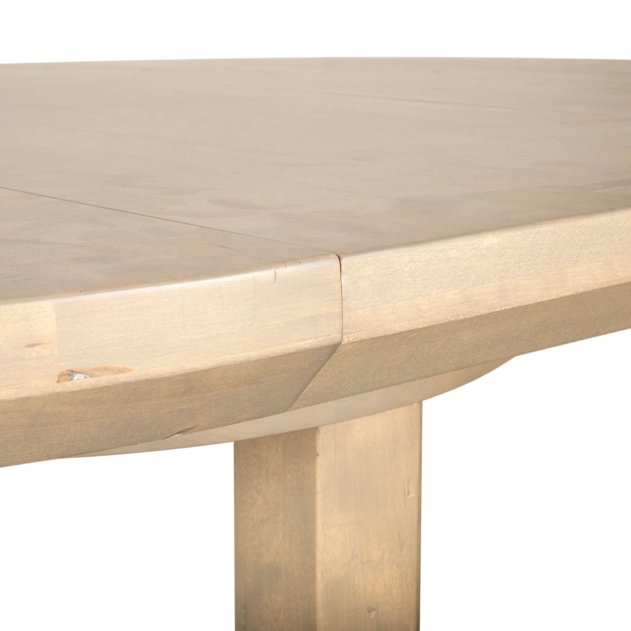 Grassroots Mission 42-60" Round Extension Dining Table in Gray Birch - Image 7