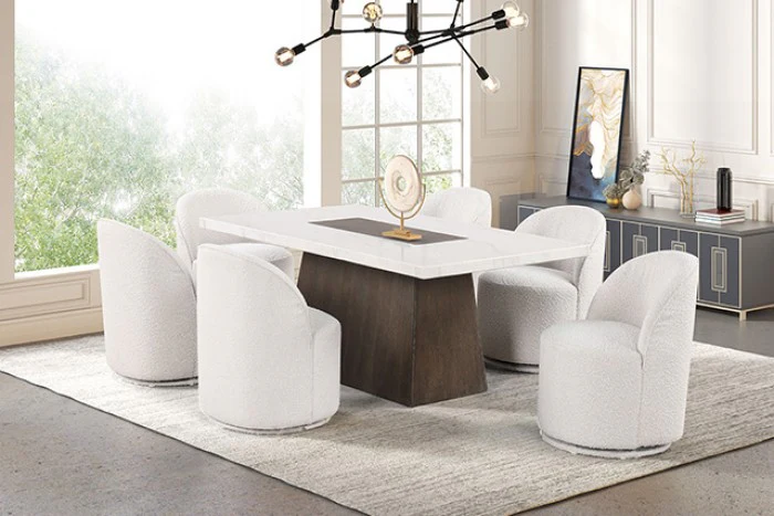 Grasten Dark Walnut 7-Piece Dining Table Set - Image 2