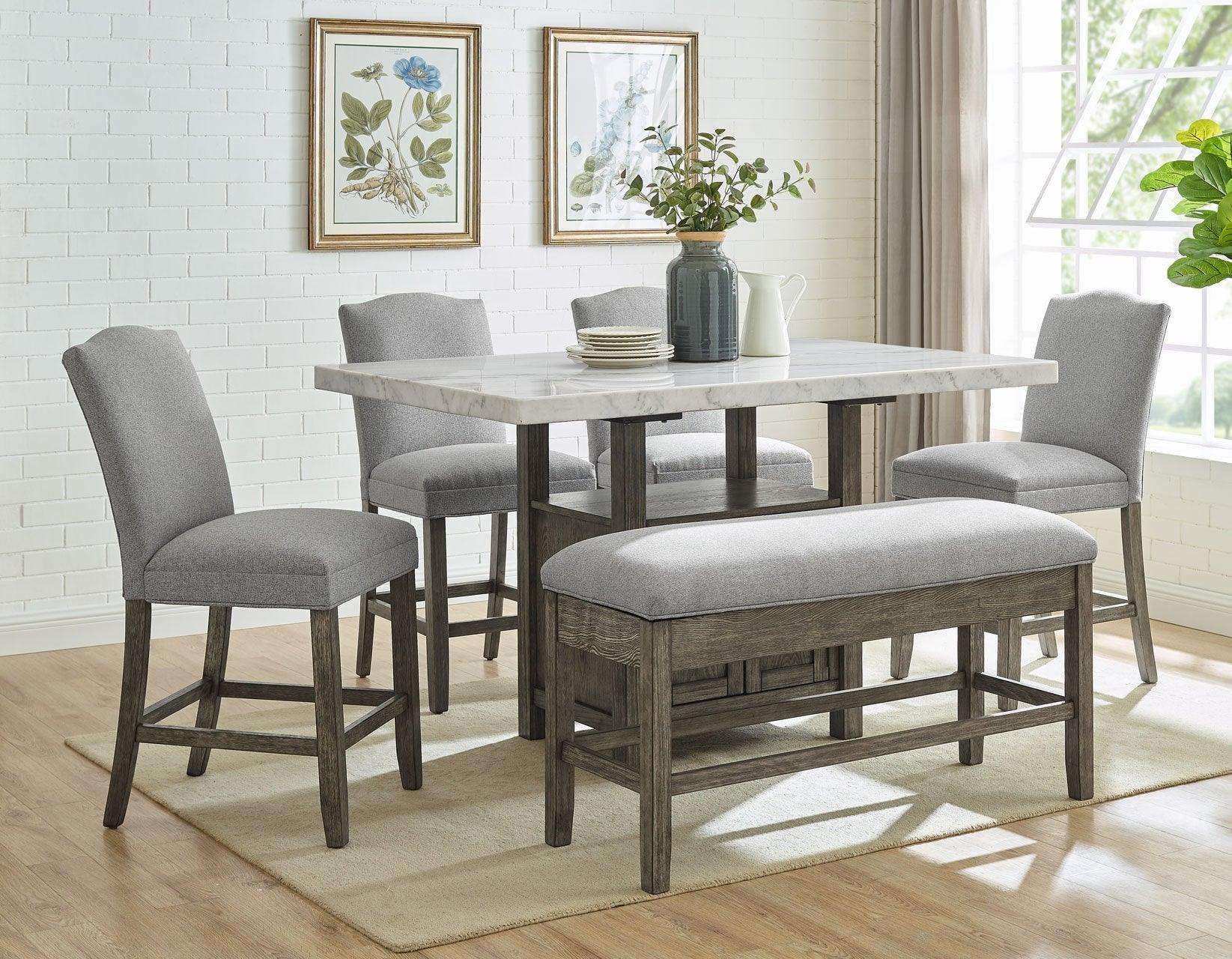 Grayson Server, White Marble Top - Image 6