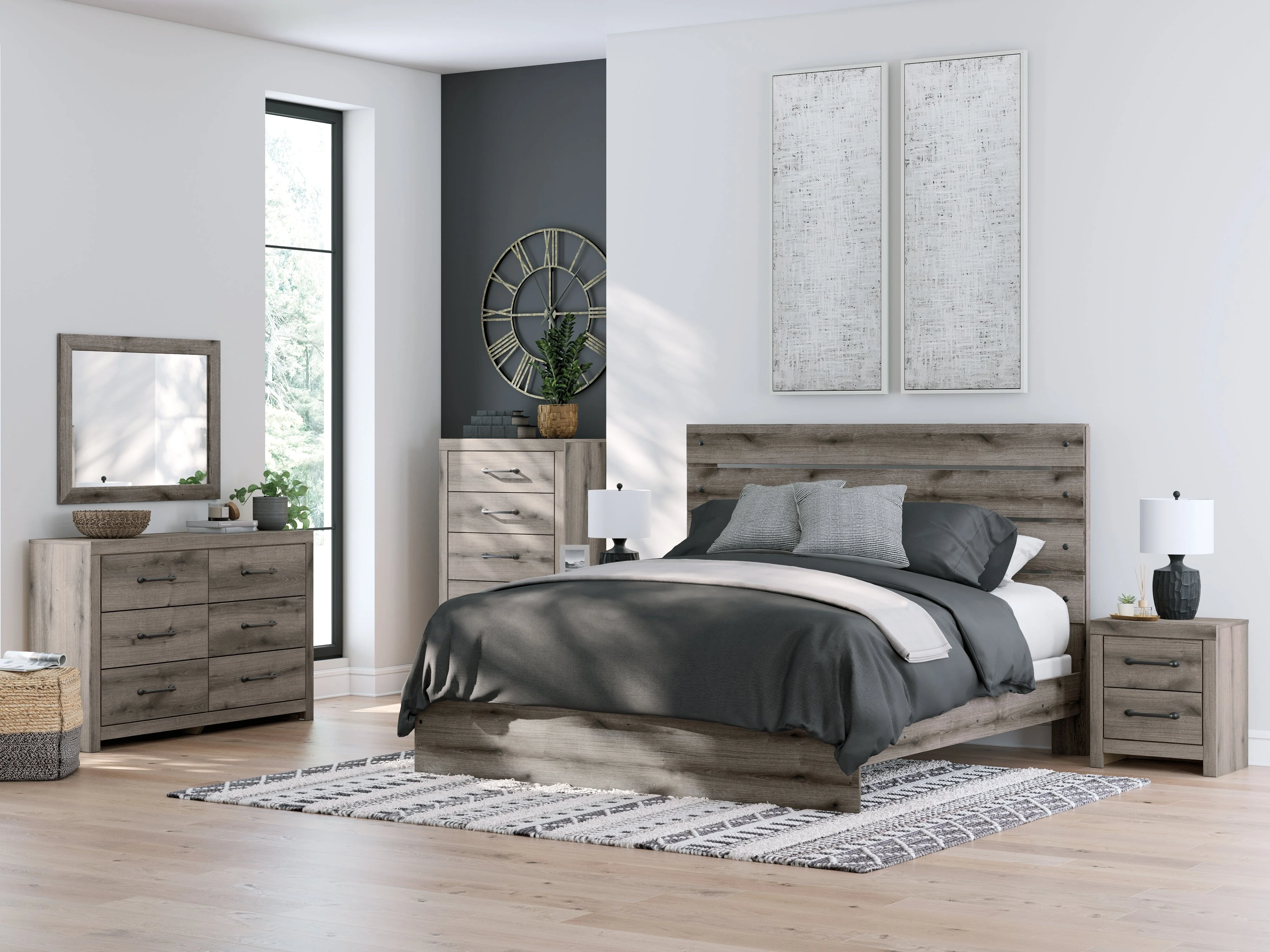 Graystorm Brown Gray Nightstand - Image 11