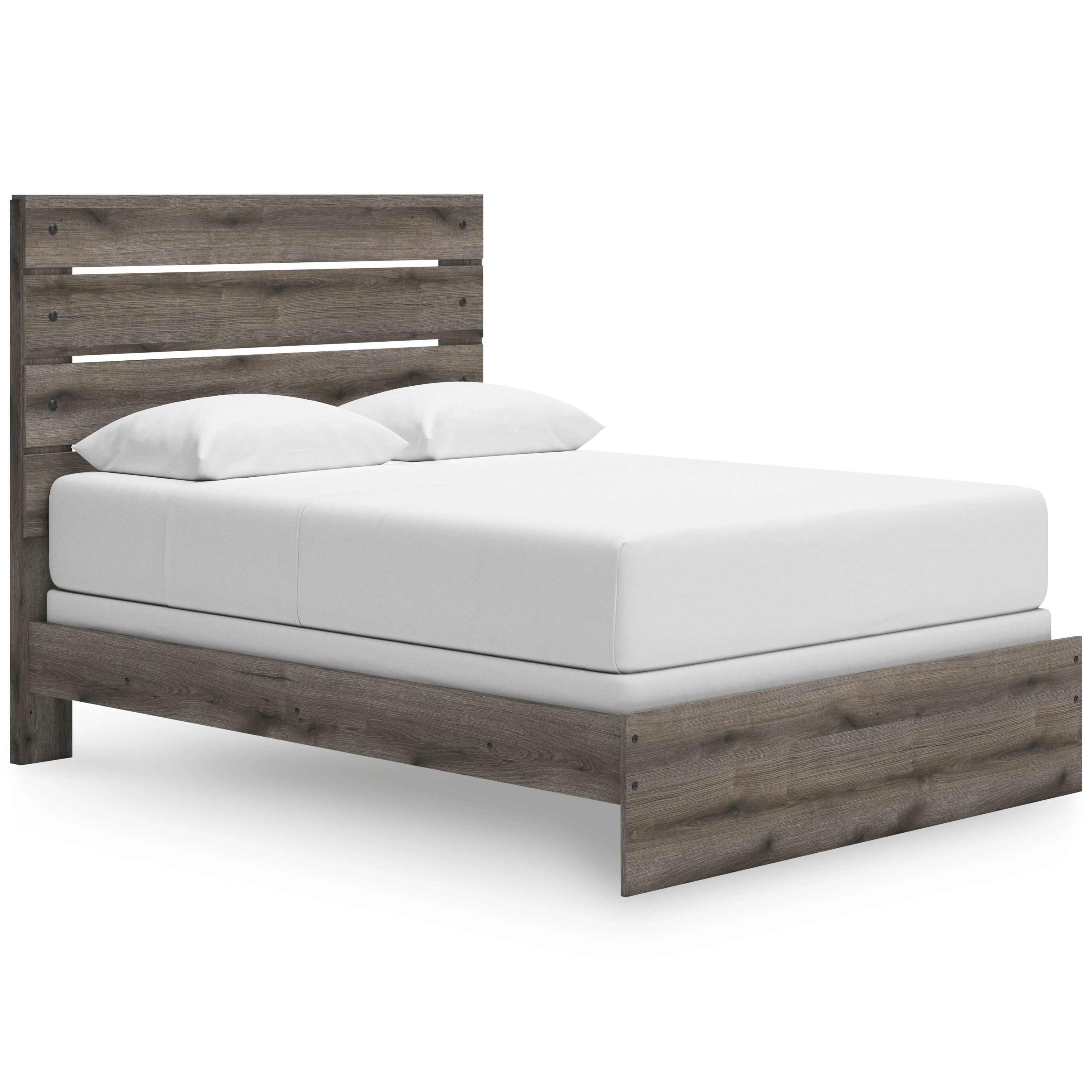 Graystorm Brown Gray Panel Storage Bedroom Set with 2 One-Side Drawers - Image 3