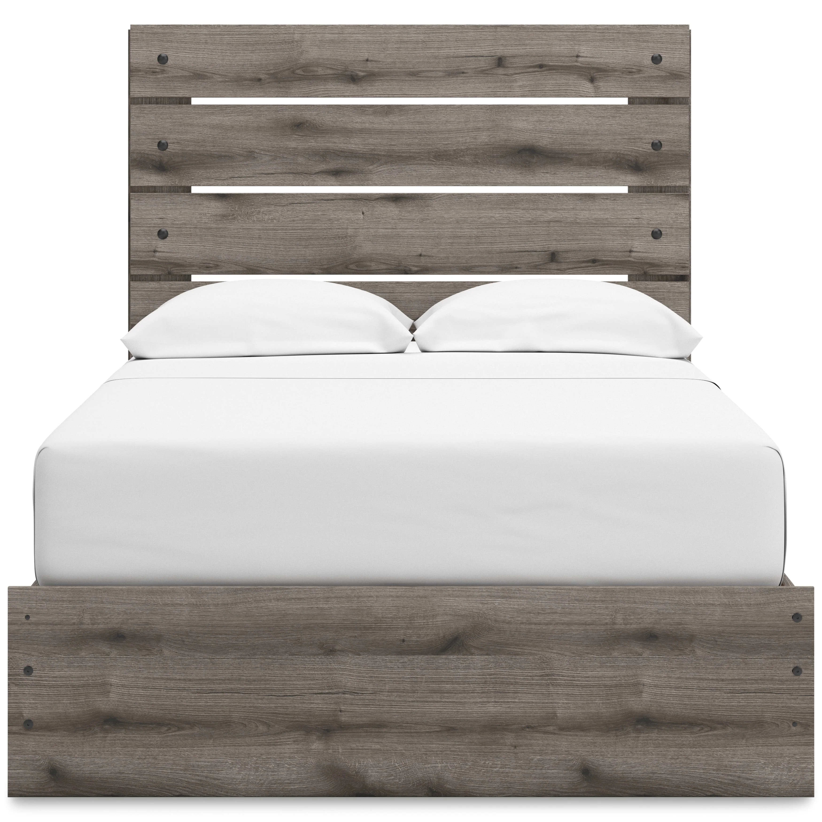 Graystorm Brown Gray Storage Panel Bedroom Set with 4 Side Drawers - Image 8