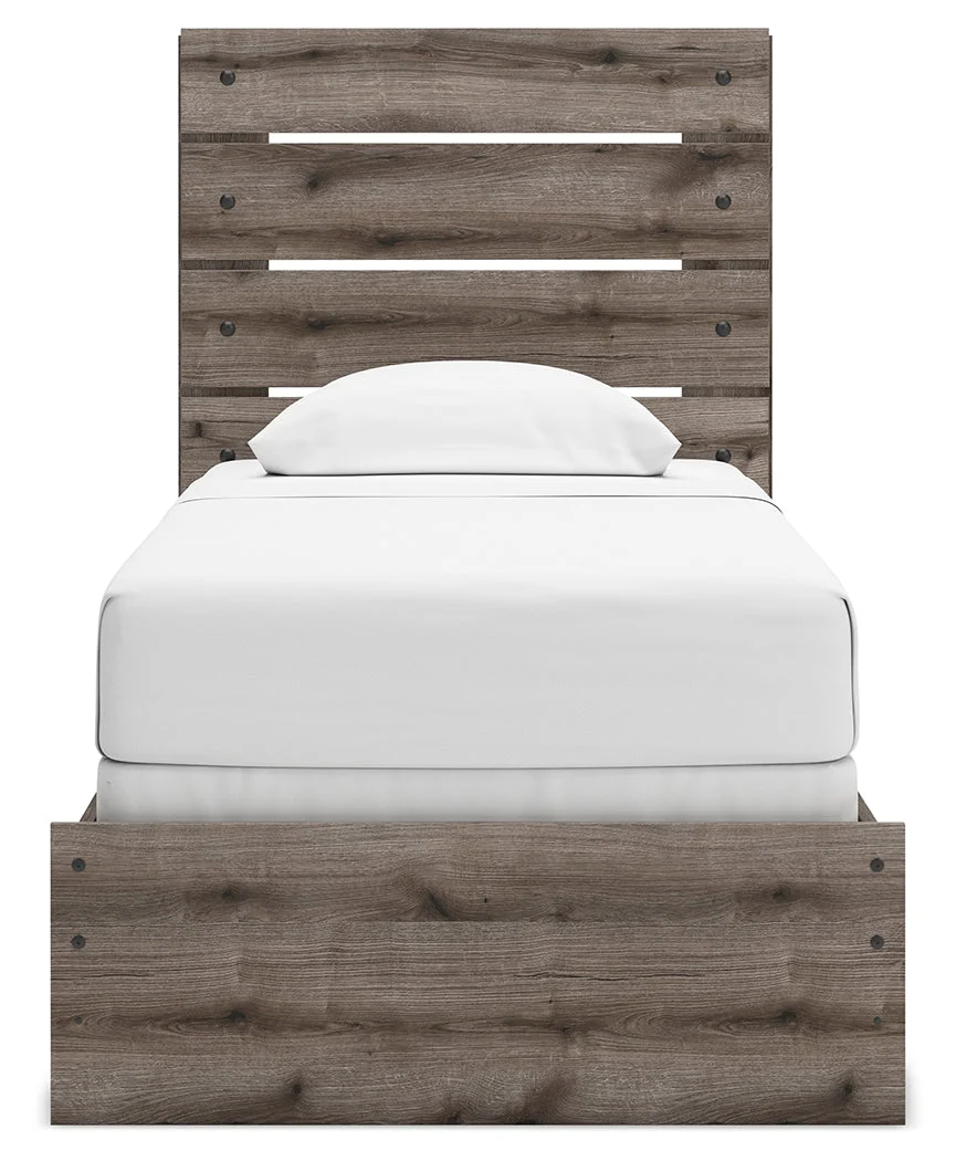 Graystorm Brown Gray Twin Panel Bed - Image 6