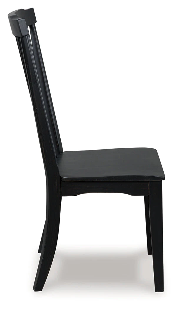 Greddinton Black/Brown Dining Table and 6 Chairs - Image 4