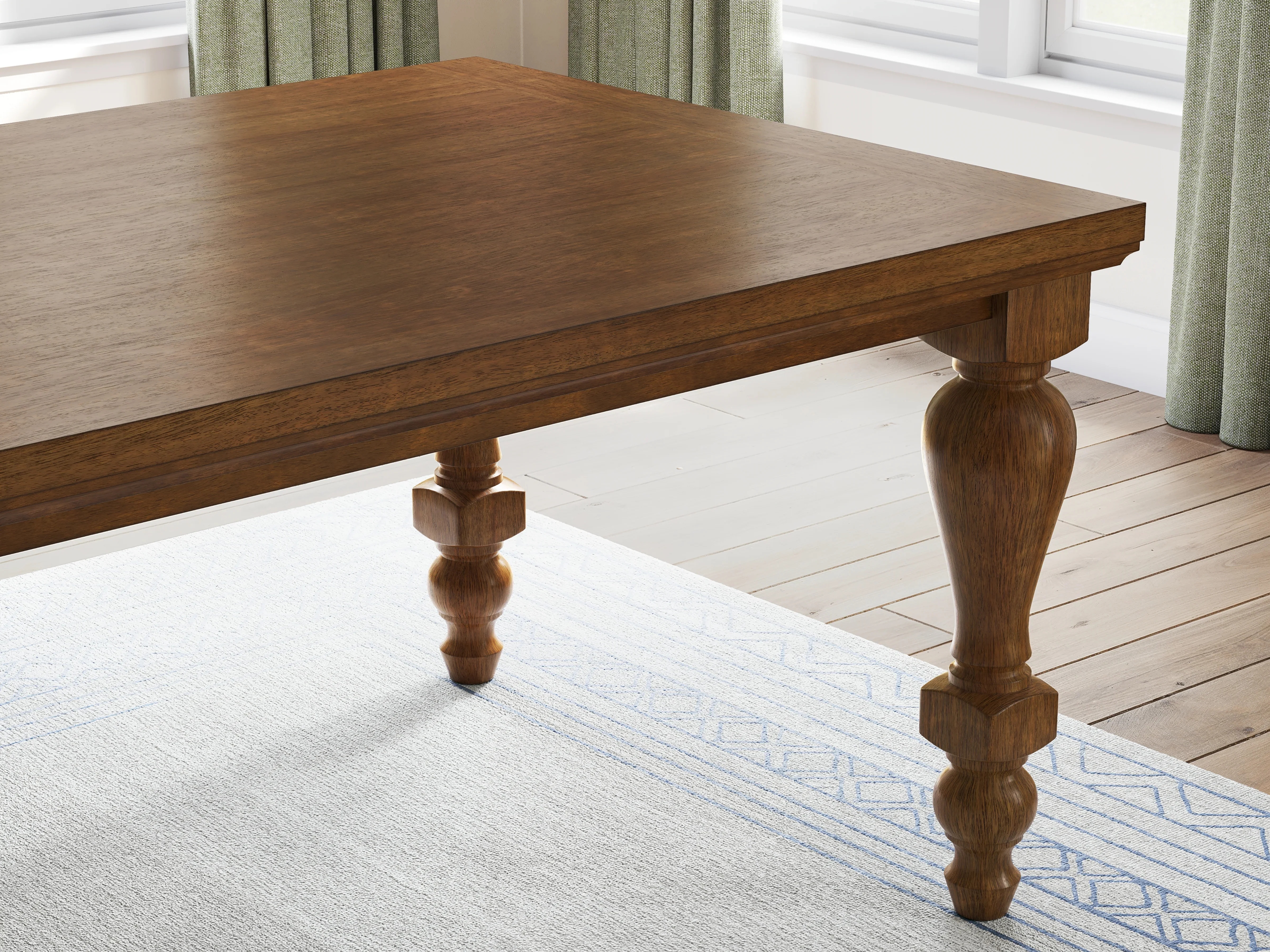 Greddinton Brown Rectangular Dining Table and 6 Chairs - Image 2