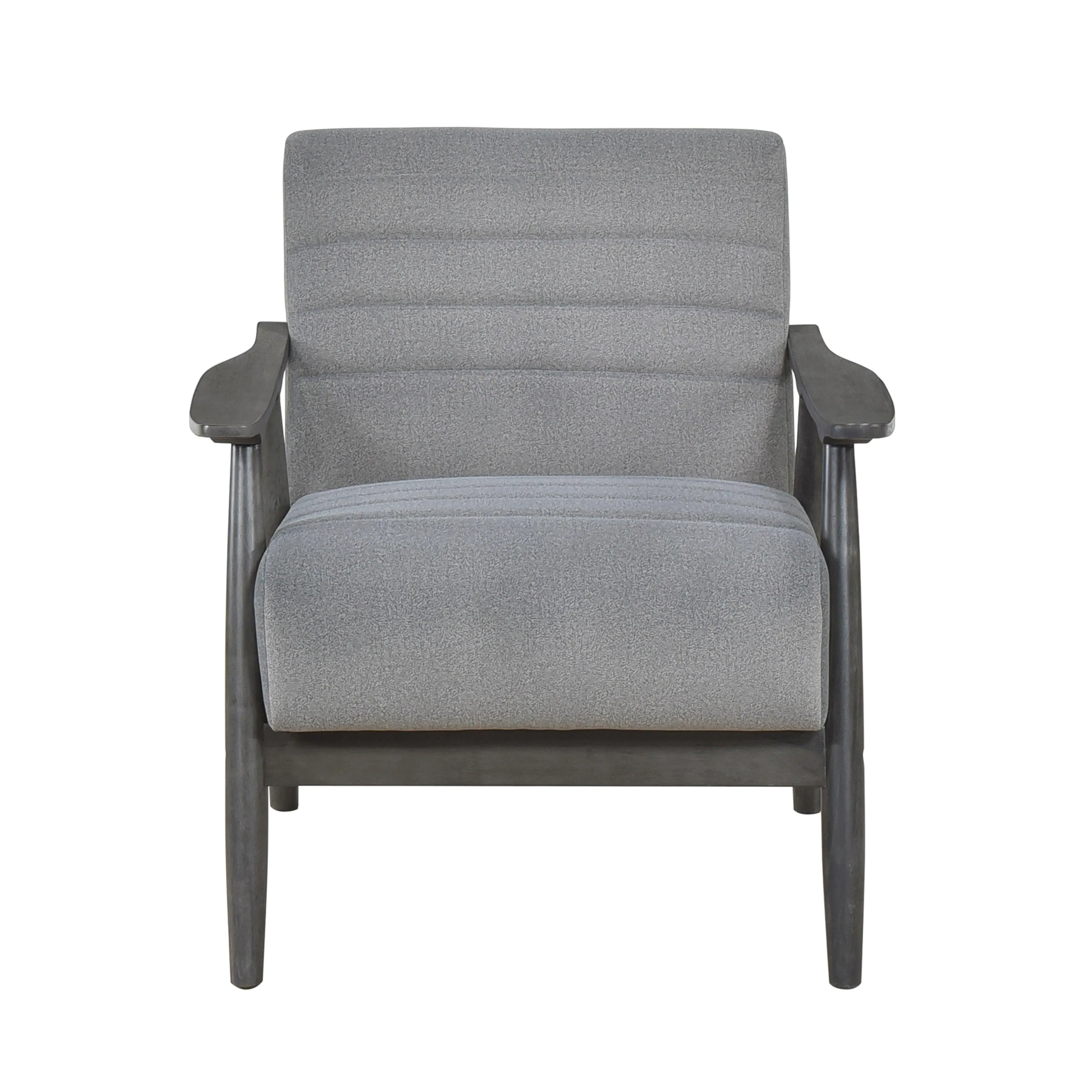 Greeley Gray Velvet Accent Chair - Image 2