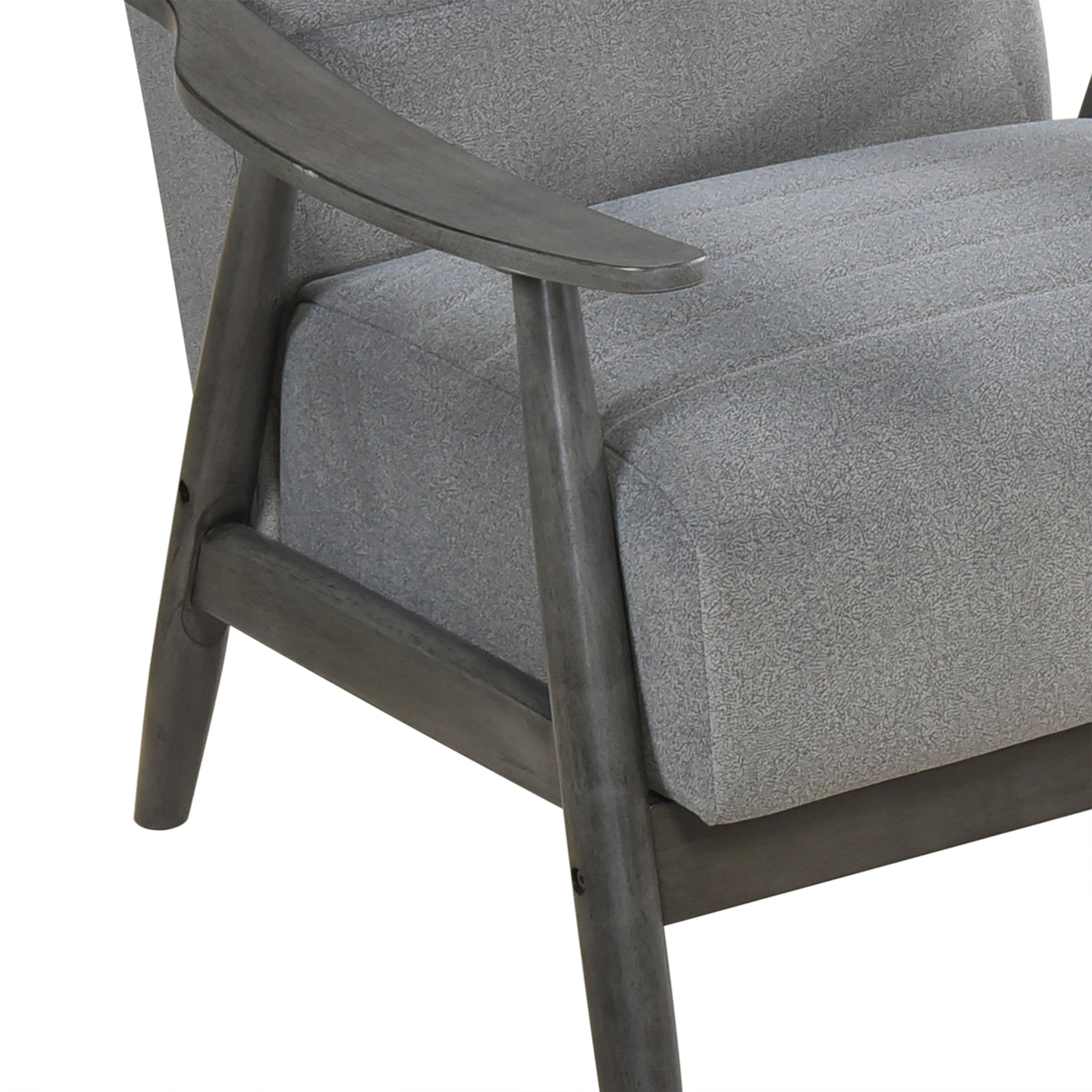 Greeley Gray Velvet Accent Chair - Image 5