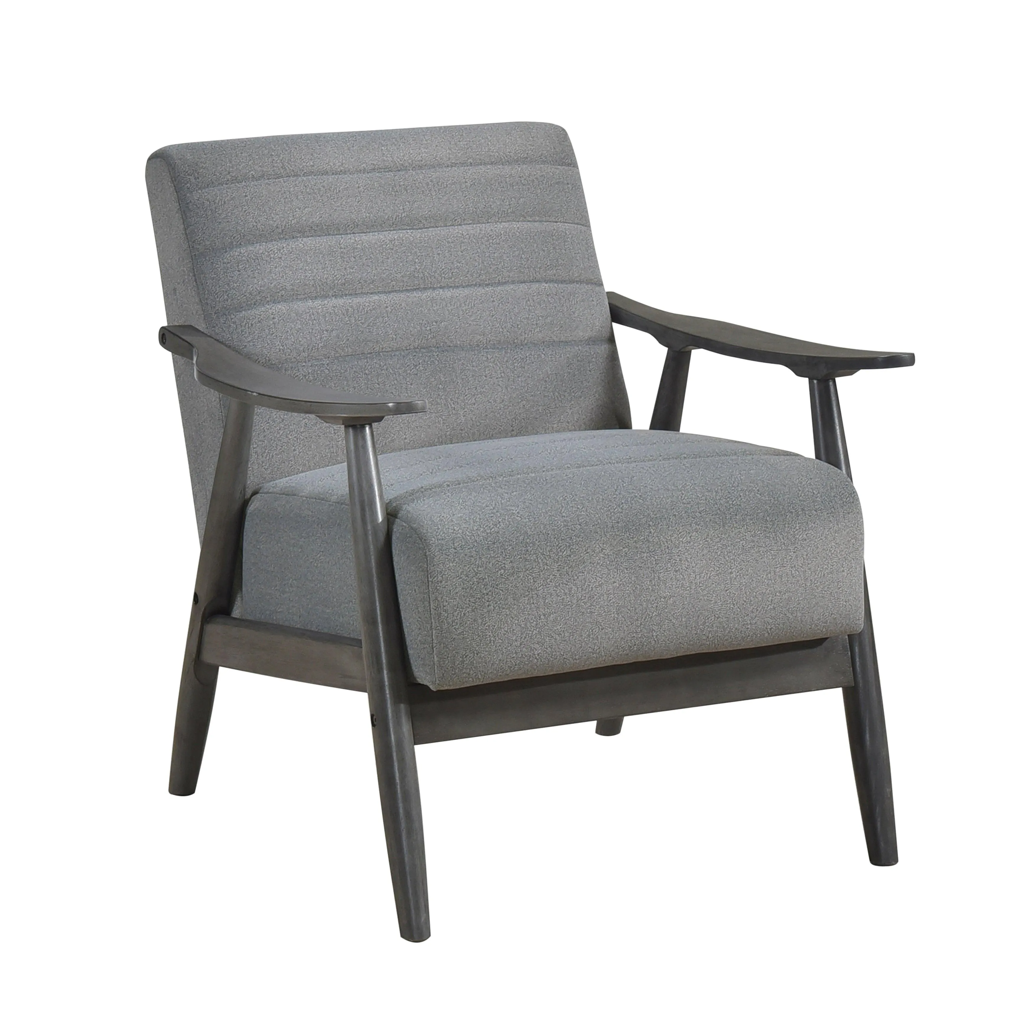 Greeley Gray Velvet Accent Chair - Image 7
