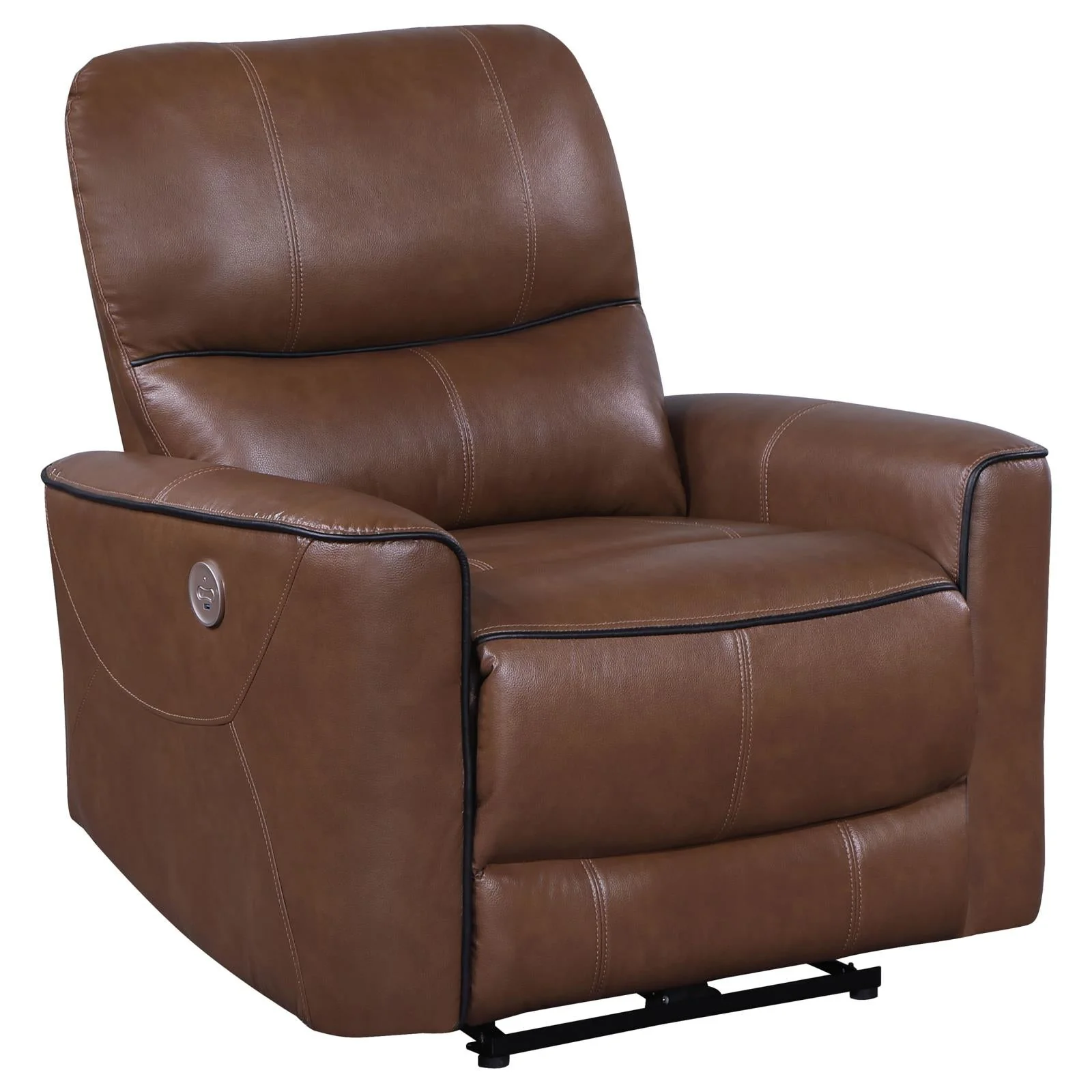 Greenfield Saddle Brown 3-Piece Upholstered Power Reclining Set - Image 12