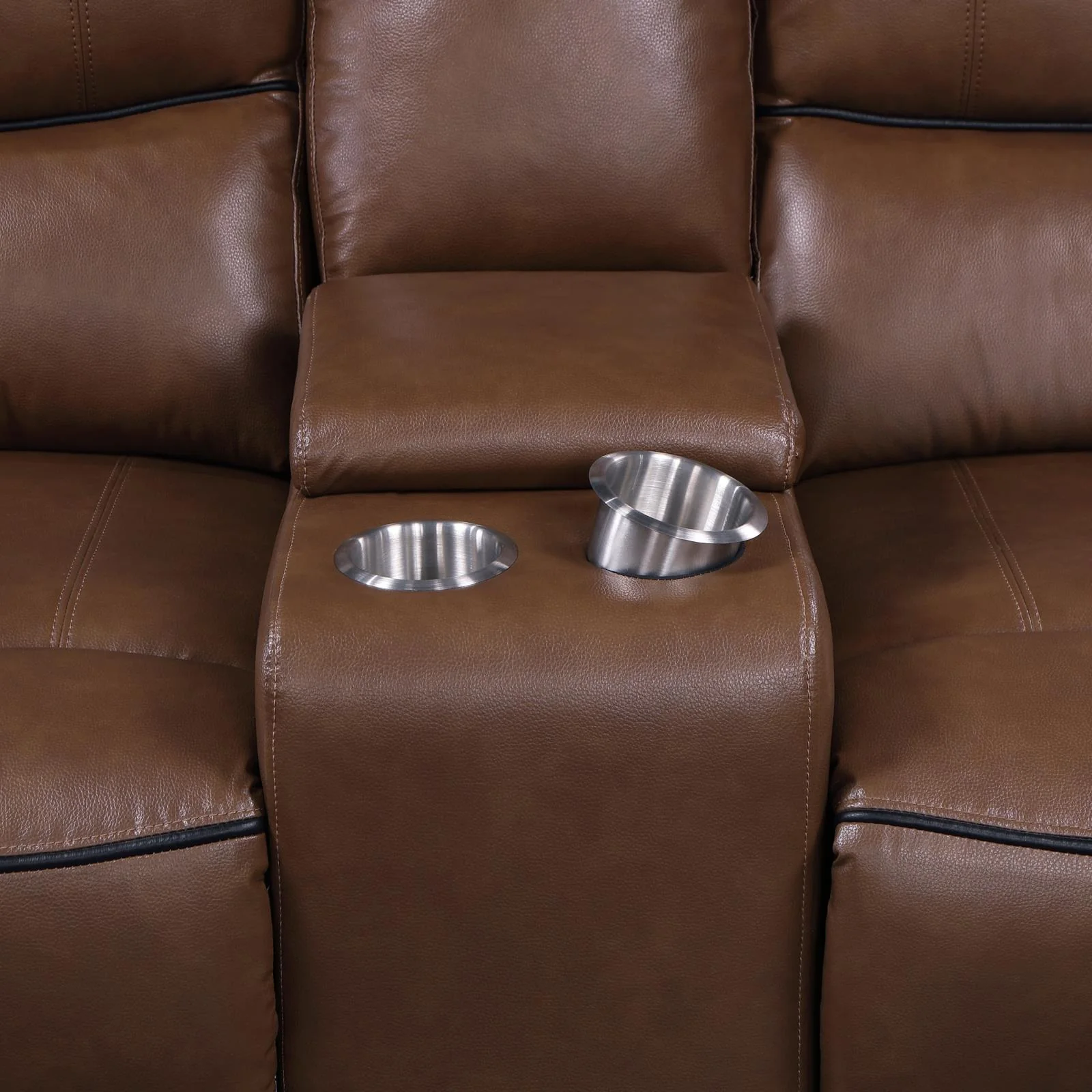 Greenfield Saddle Brown 3-Piece Upholstered Power Reclining Set - Image 16