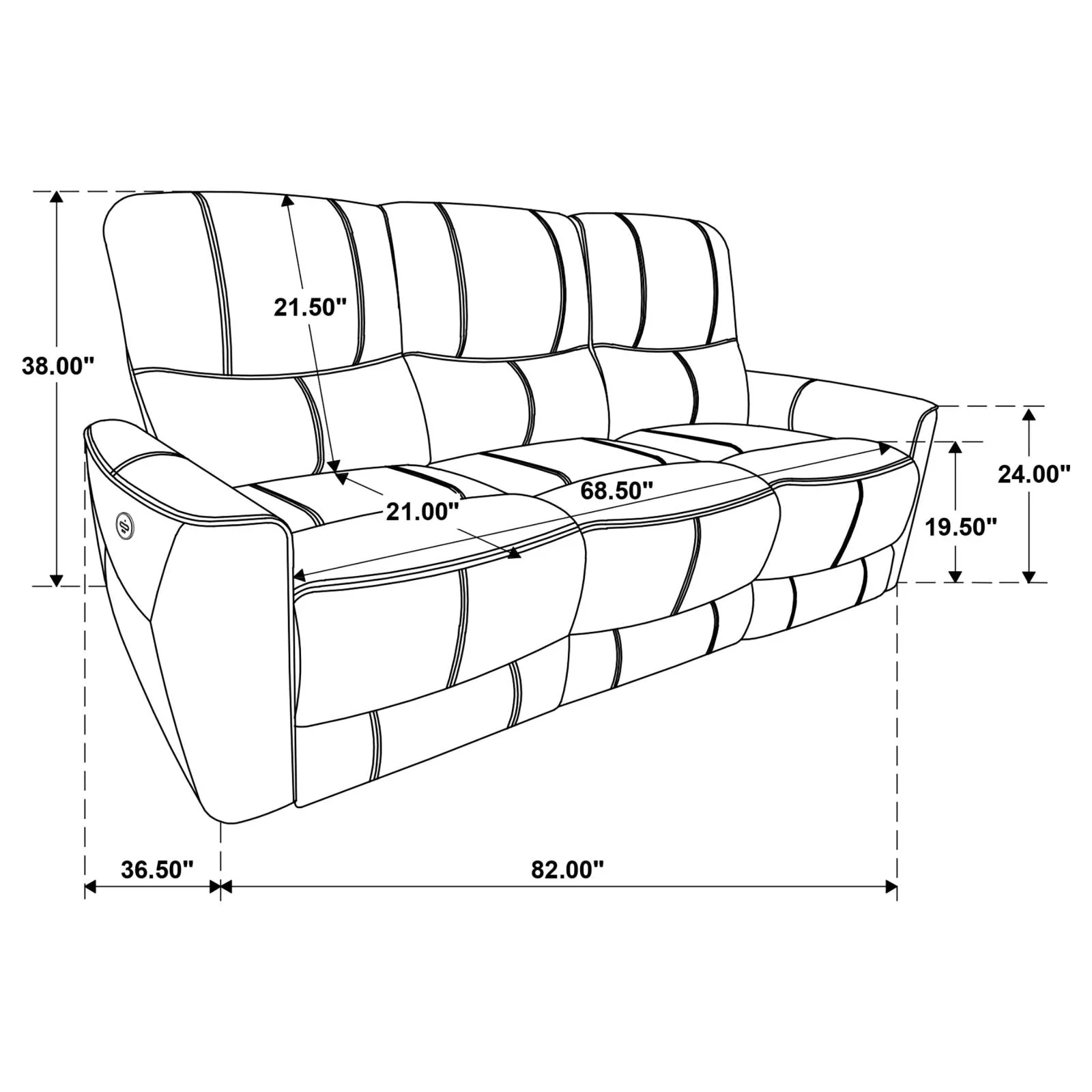 Greenfield Saddle Brown 3-Piece Upholstered Power Reclining Set - Image 20