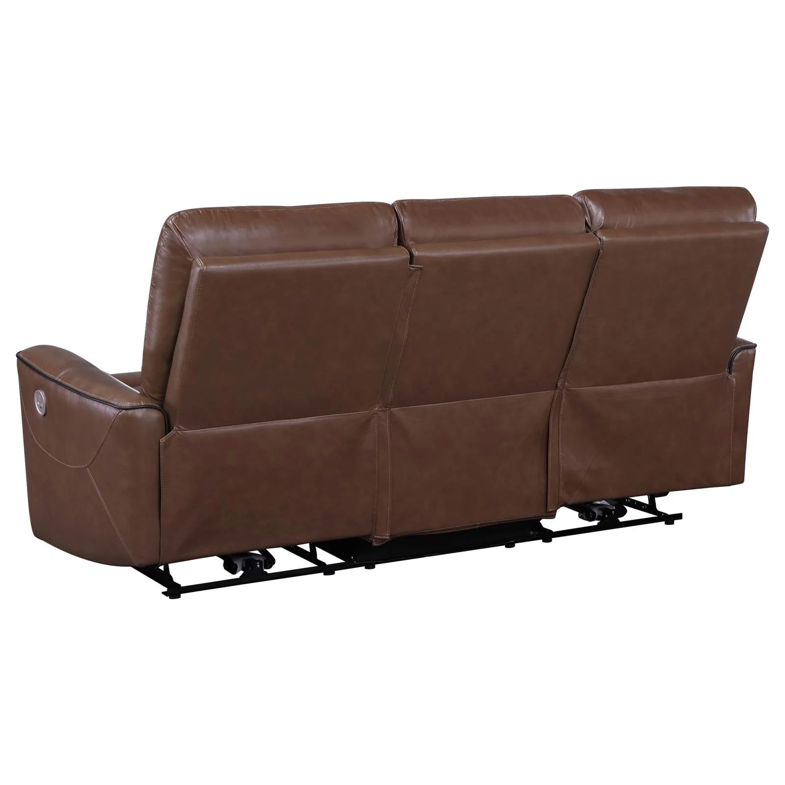 Greenfield Saddle Brown 3-Piece Upholstered Power Reclining Set - Image 6