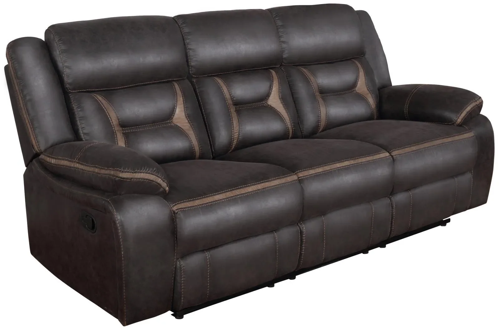 Greer Dark Brown 2-Piece Upholstered Tufted Living Room Set - Image 4