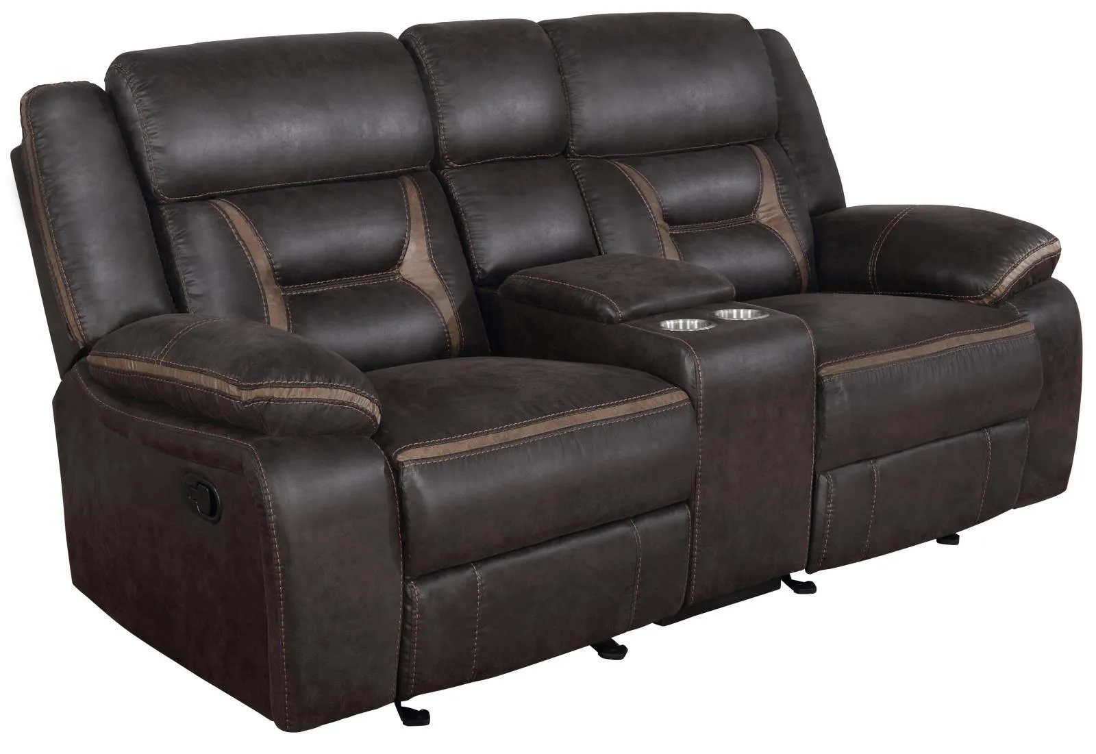 Greer Dark Brown 2-Piece Upholstered Tufted Living Room Set - Image 8