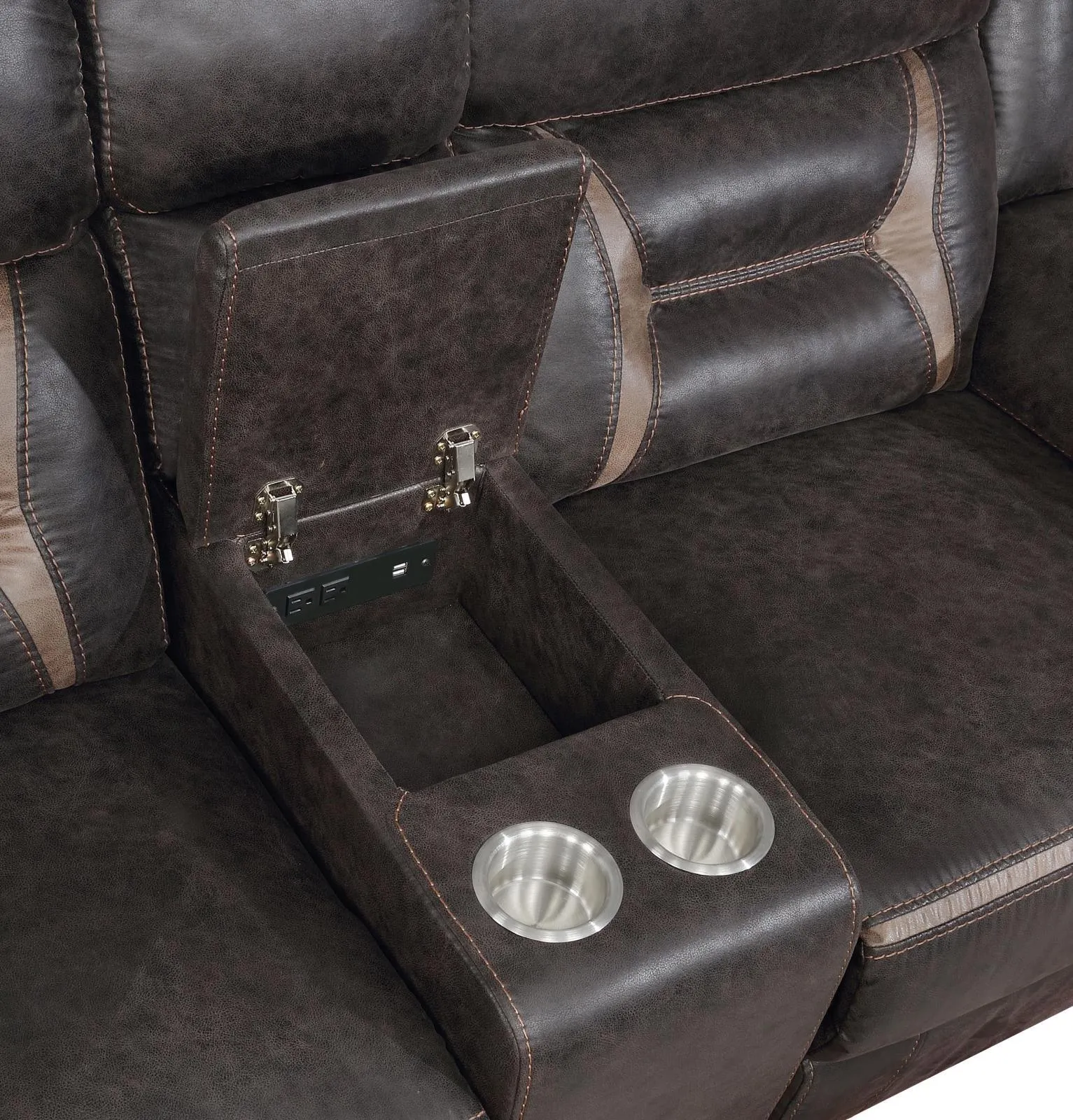 Greer Dark Brown 3-Piece Upholstered Tufted Living Room Set - Image 10