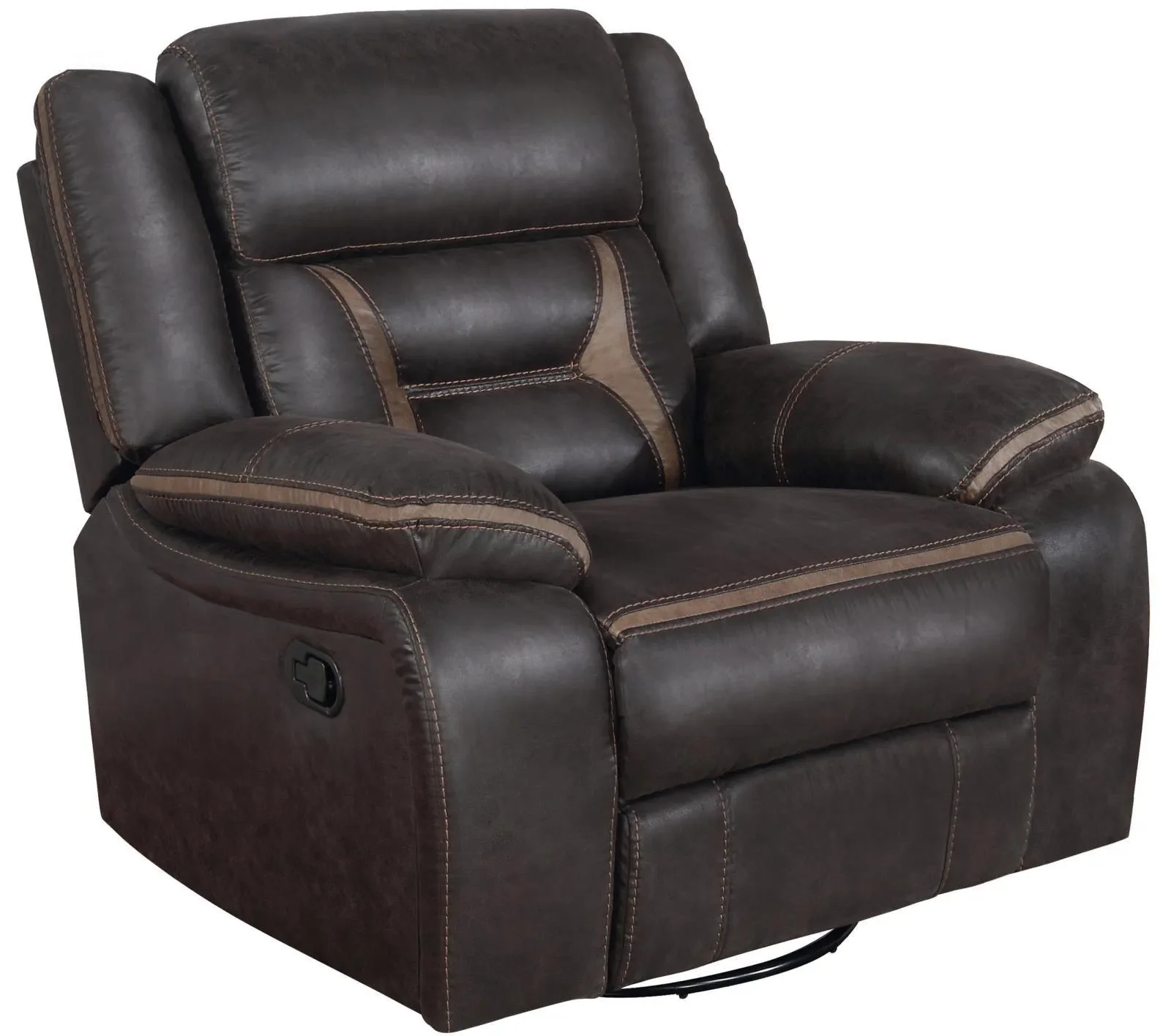 Greer Dark Brown 3-Piece Upholstered Tufted Living Room Set - Image 14