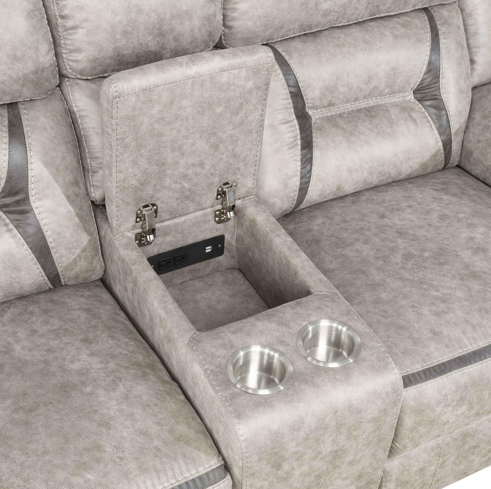 Greer Taupe 3-Piece Upholstered Tufted Living Room Set - Image 10