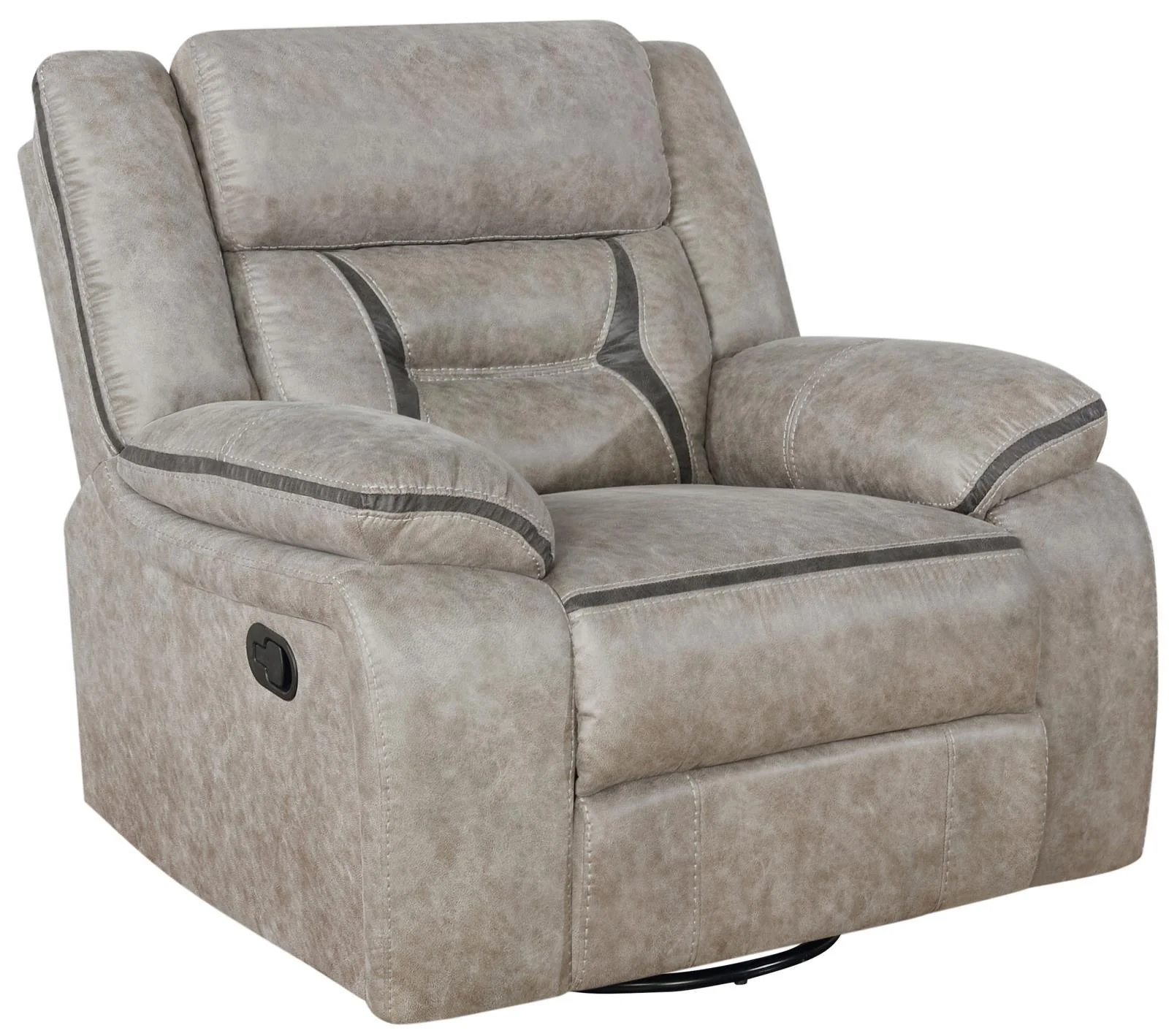 Greer Taupe 3-Piece Upholstered Tufted Living Room Set - Image 14