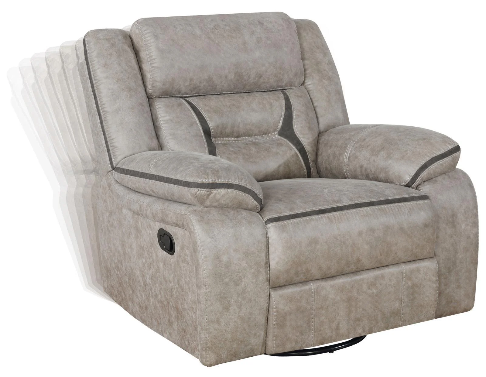 Greer Taupe 3-Piece Upholstered Tufted Living Room Set - Image 15