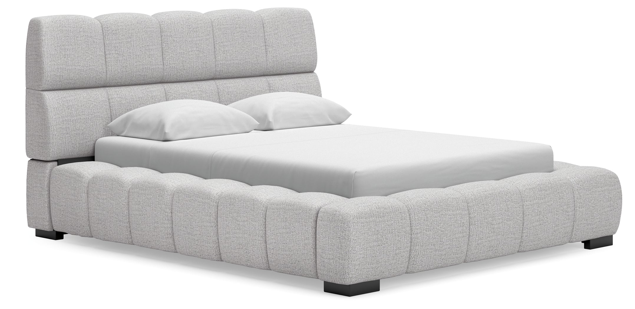 Grendusk Light Gray Queen Upholstered Bed - Image 2