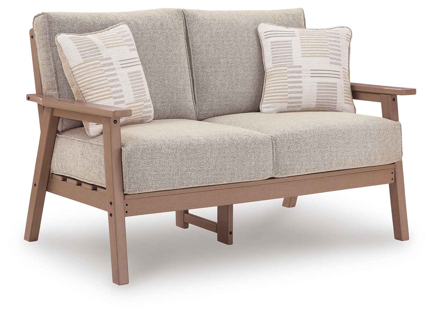 Grover Beach Driftwood Outdoor Sofa, Loveseat, and Coffee Table - Image 3