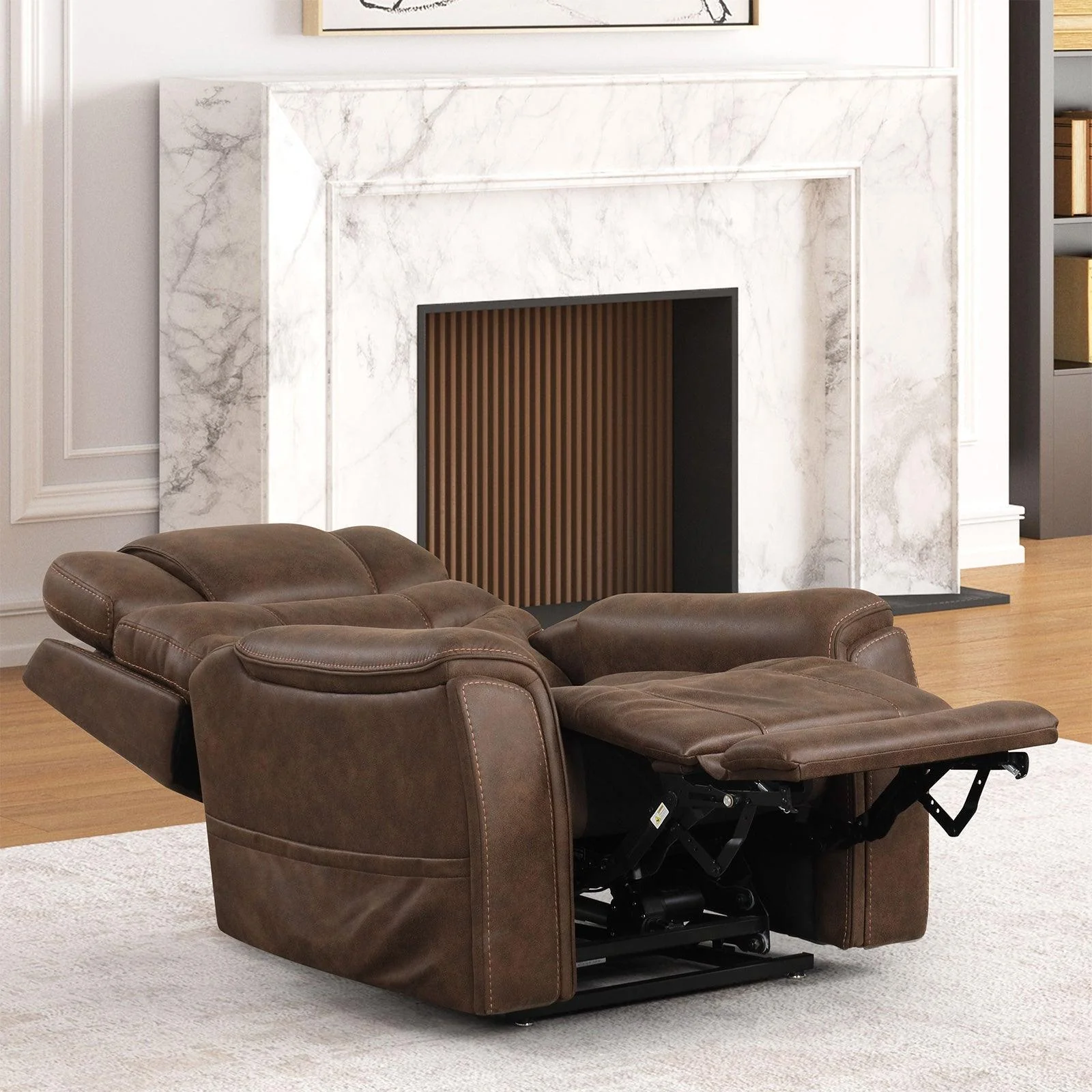 Guinevra Walnut Lift Chair - Image 3