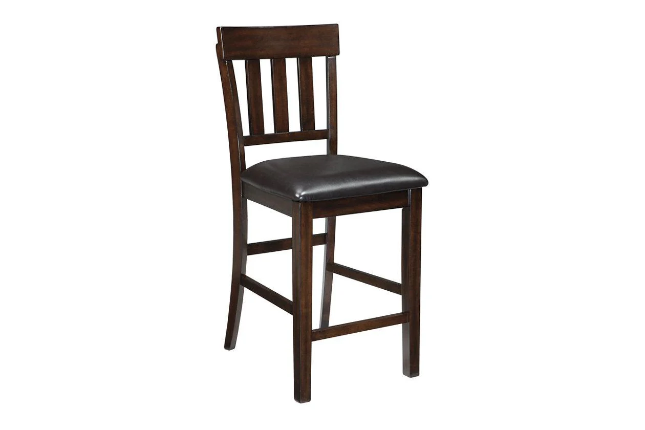 Haddigan Dark Brown Counter Height Barstool, Set of 2
