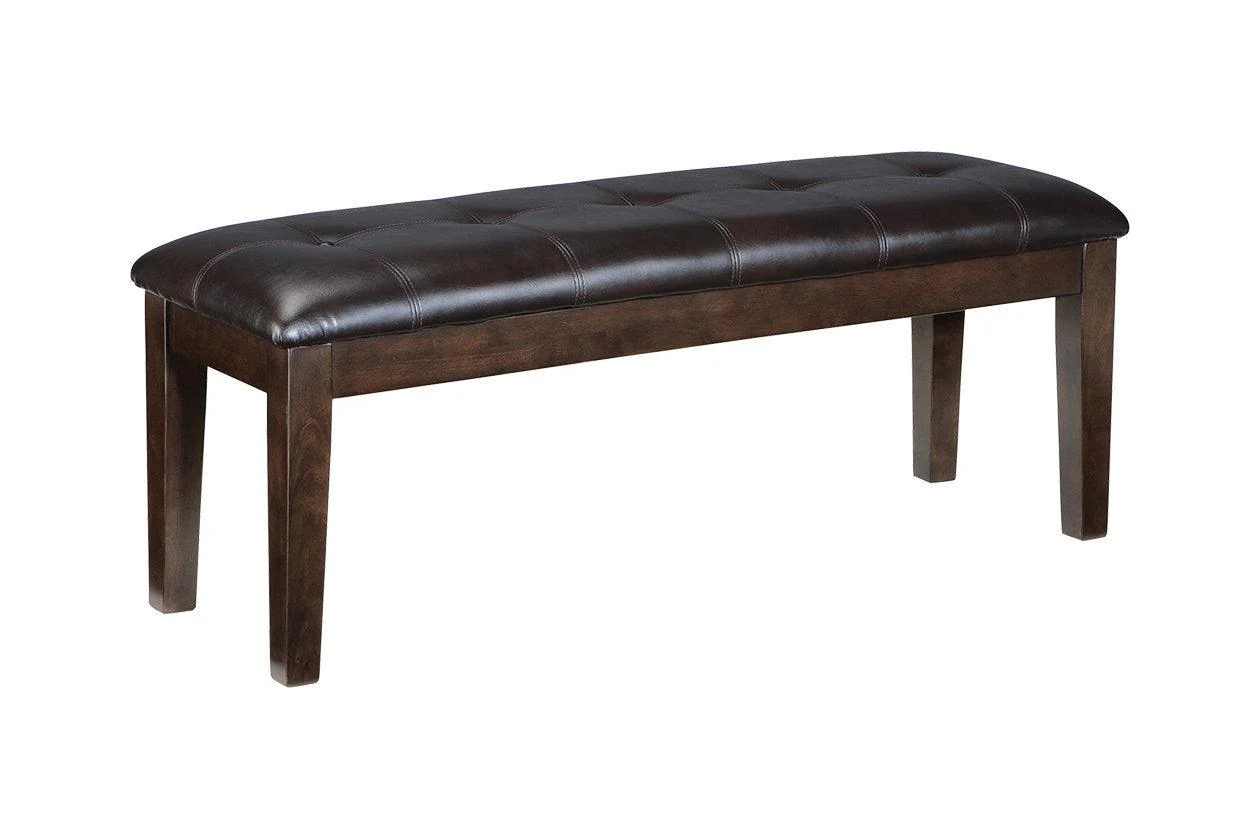 Haddigan Dark Brown Dining Bench - Image 2