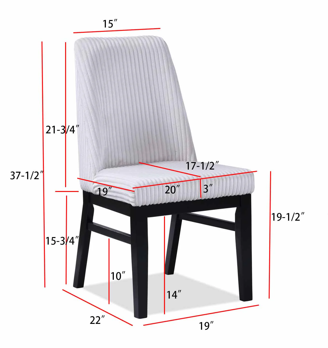 Hadley Black and White Faux Marble Top Round Dining Set - Image 7