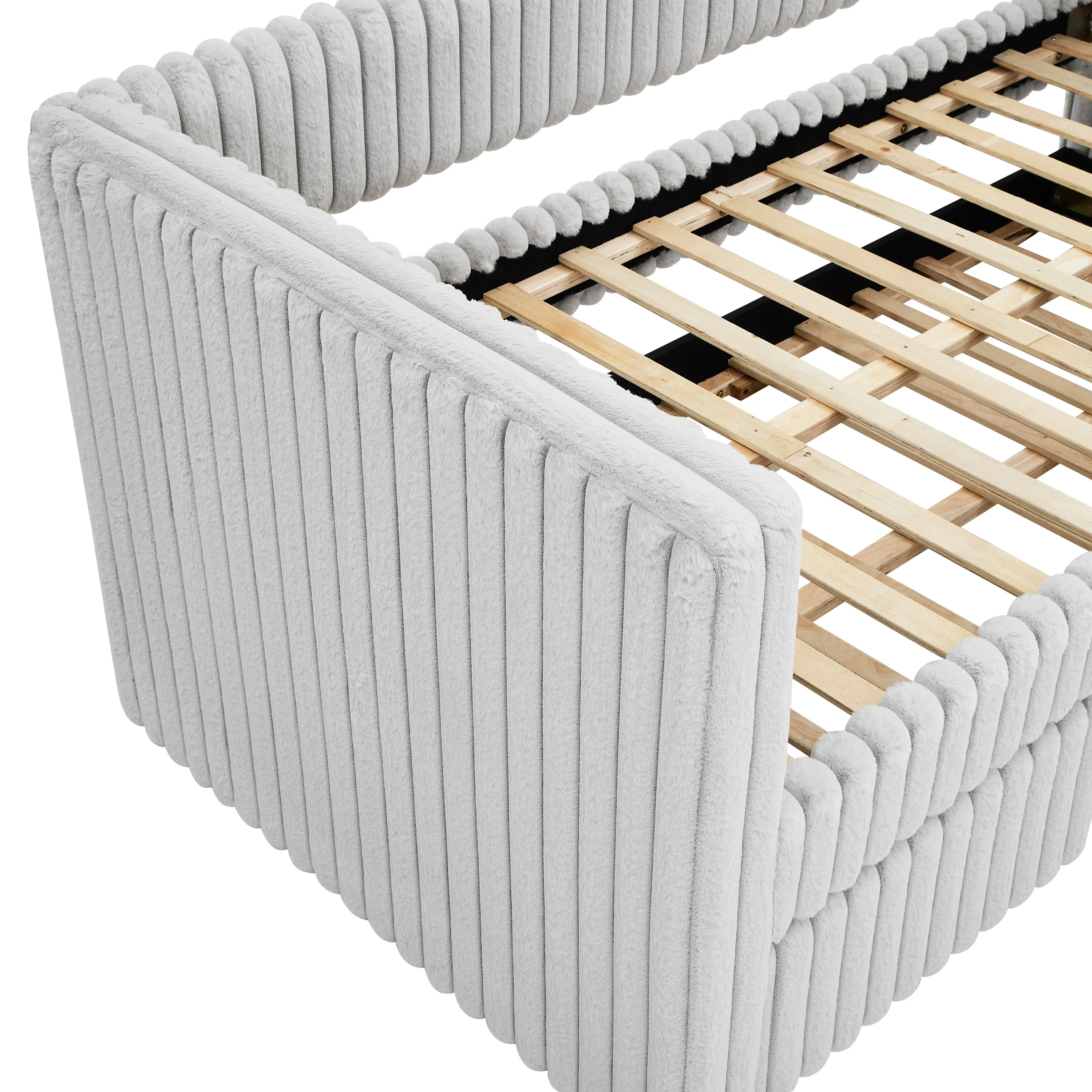 Hailey Light Grey Daybed with Trundle - Image 4