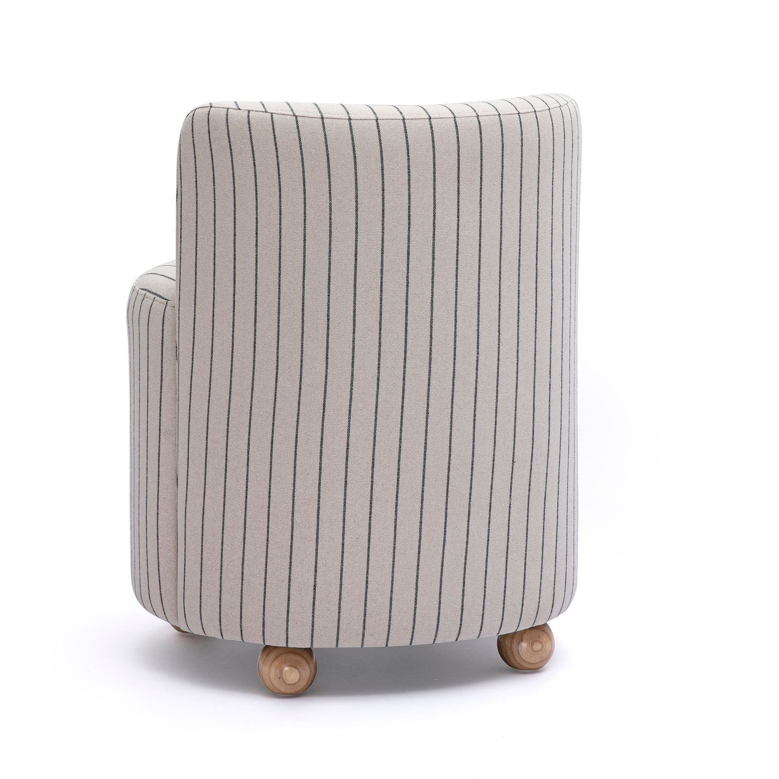 Hakuna Black and White Striped Linen Desk Chair - Image 5