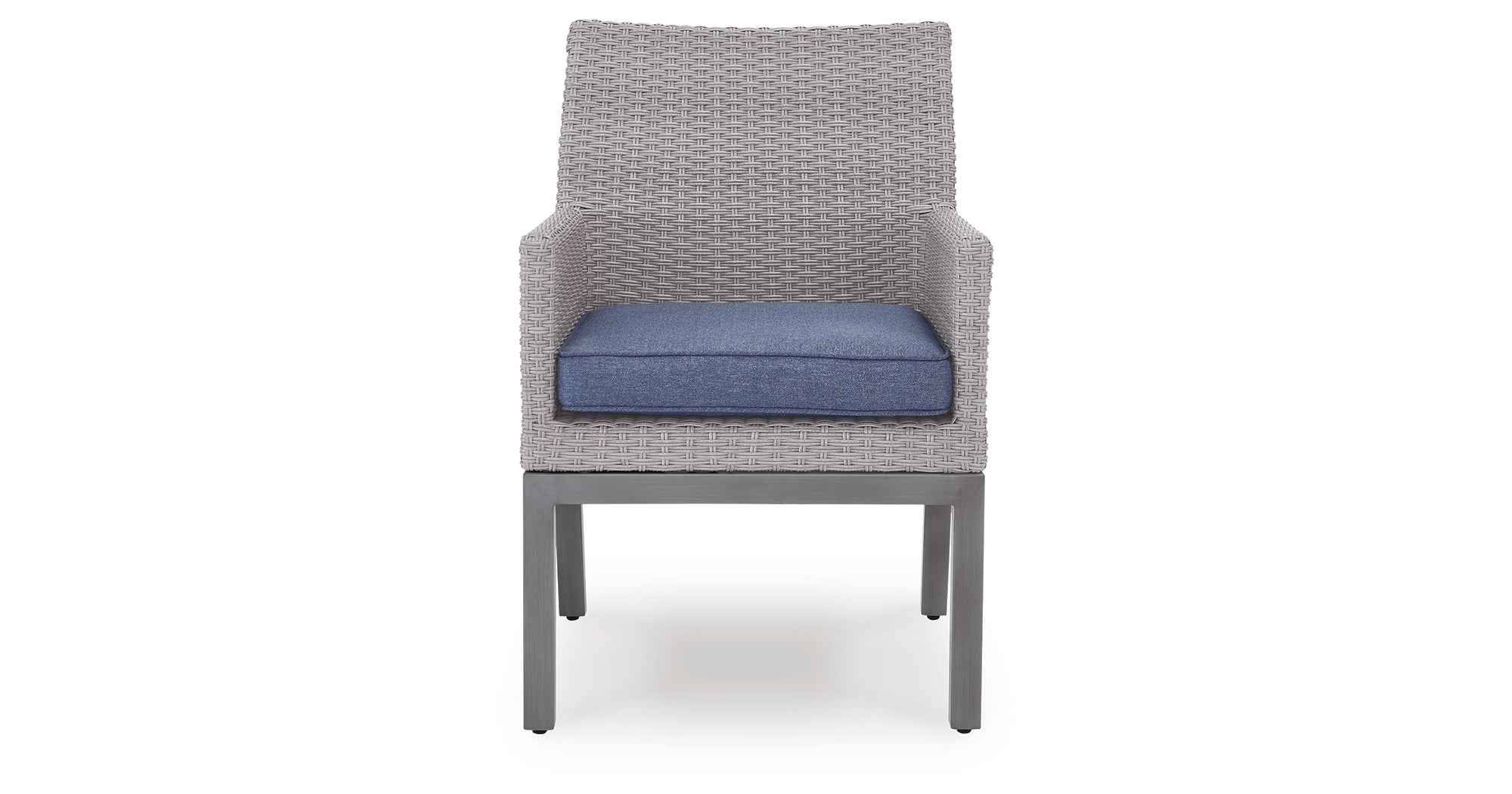 Half Moon Beach Blue/Gray Outdoor Arm Chair with Cushion (Set of 2) - Image 10