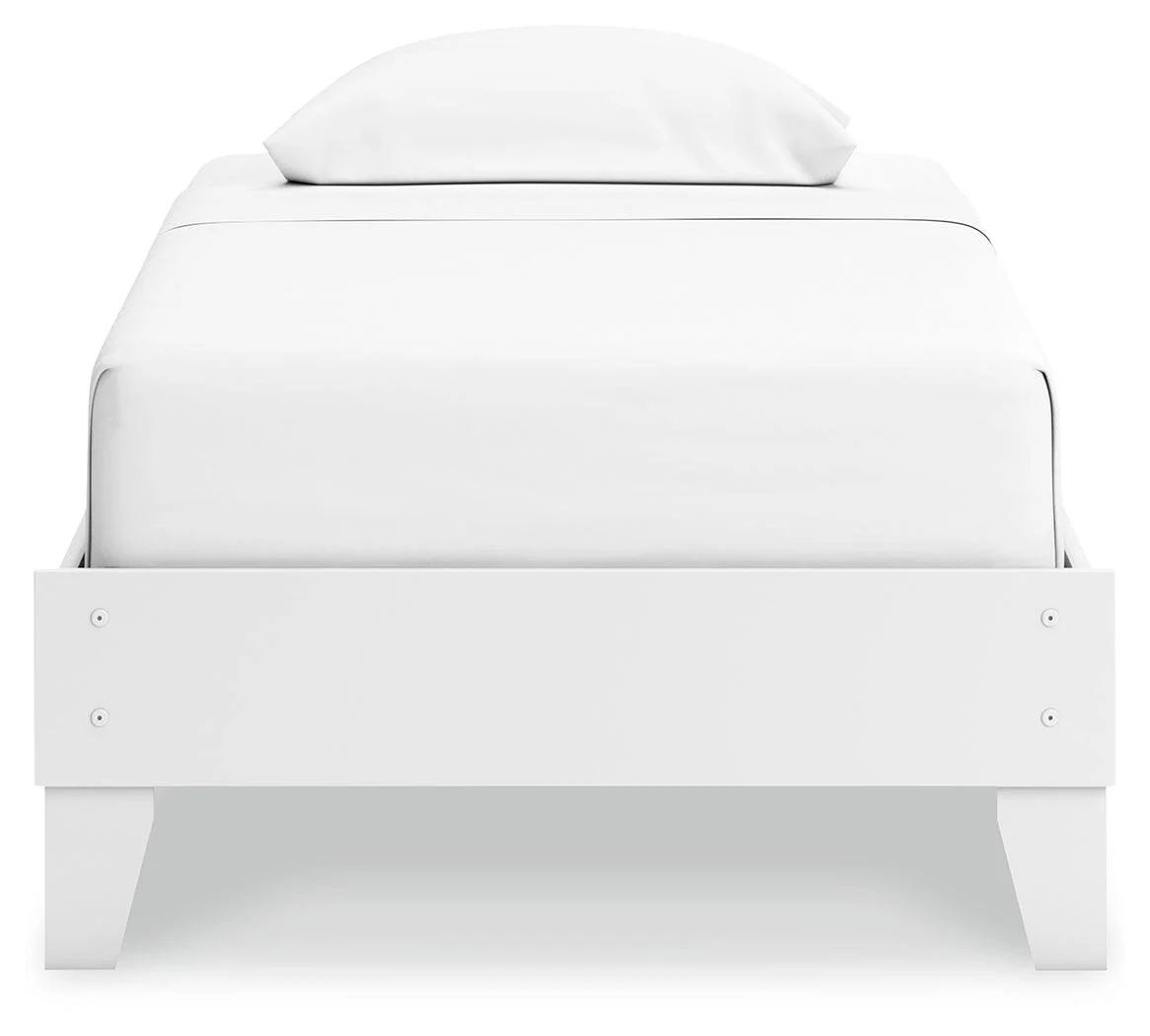 Hallityn White Twin Platform Bed - Image 3
