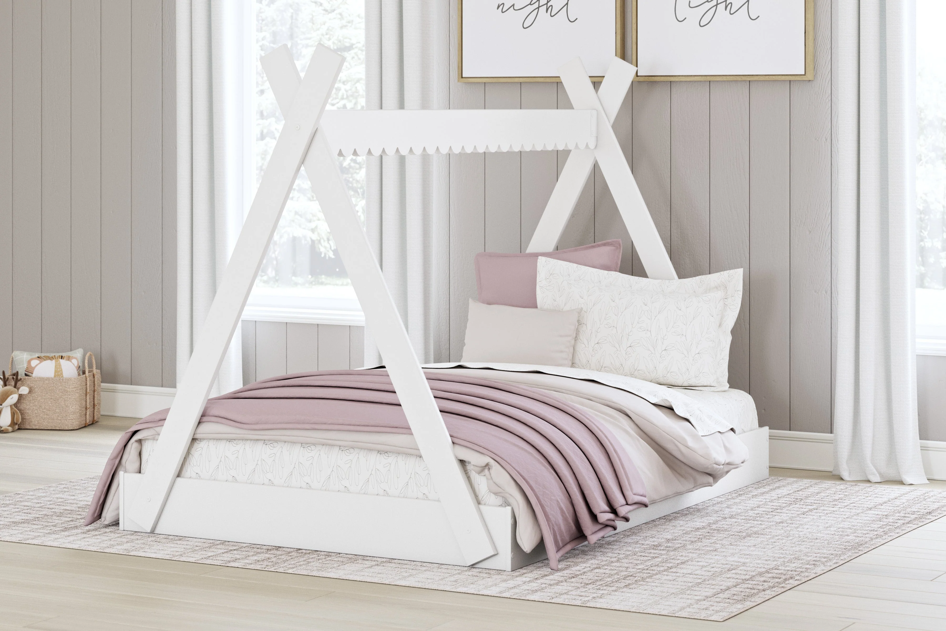 Hallityn White Youth Tent Bedroom Set - Image 7