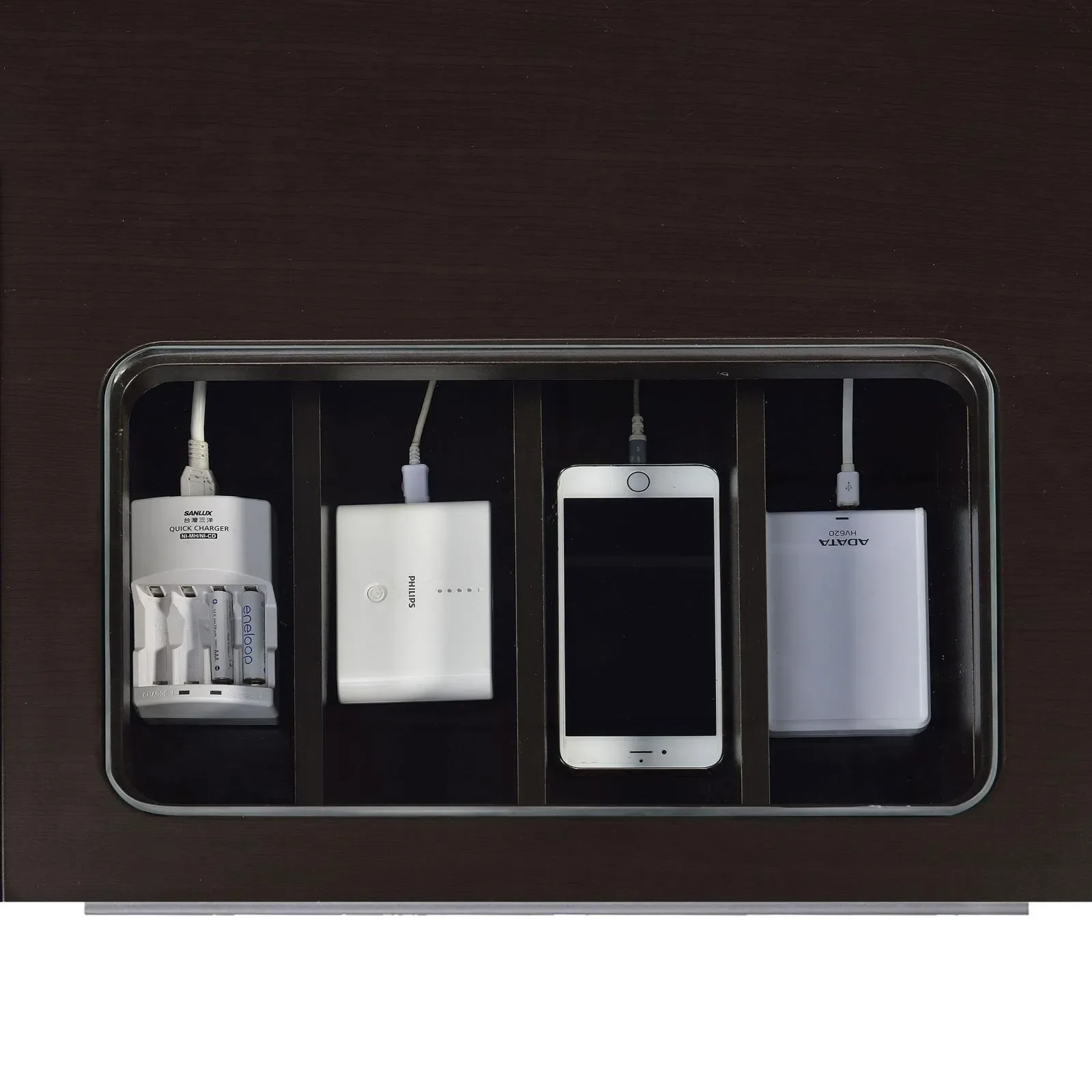 Halston Cappuccino Rectangular Connect-it Office Desk - Image 11