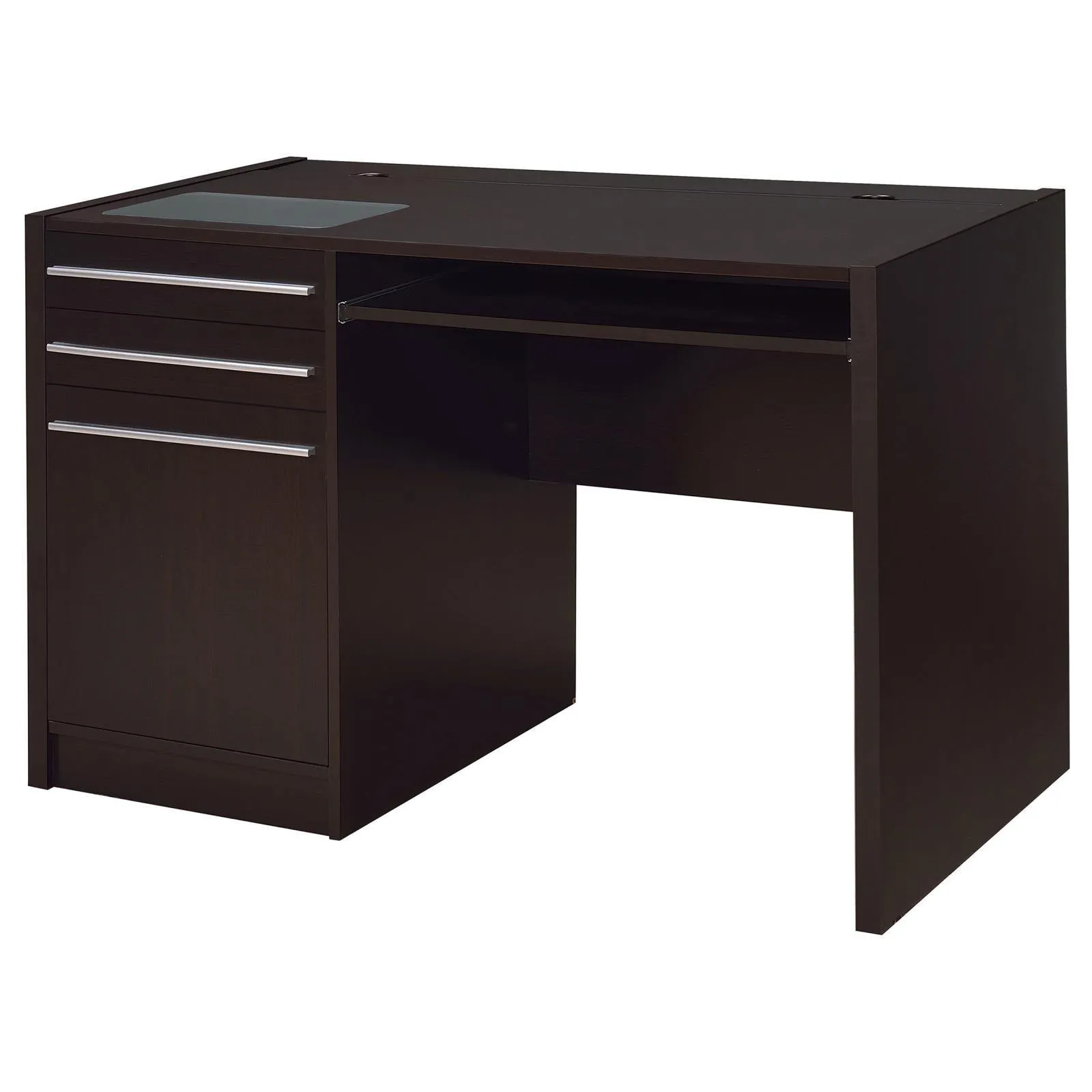 Halston Cappuccino Rectangular Connect-it Office Desk - Image 2