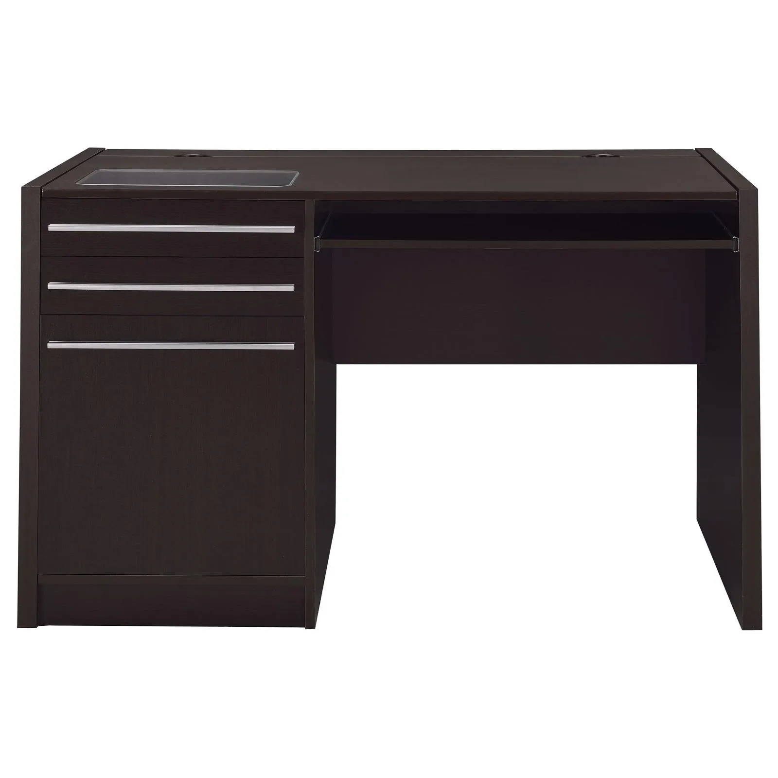 Halston Cappuccino Rectangular Connect-it Office Desk - Image 4