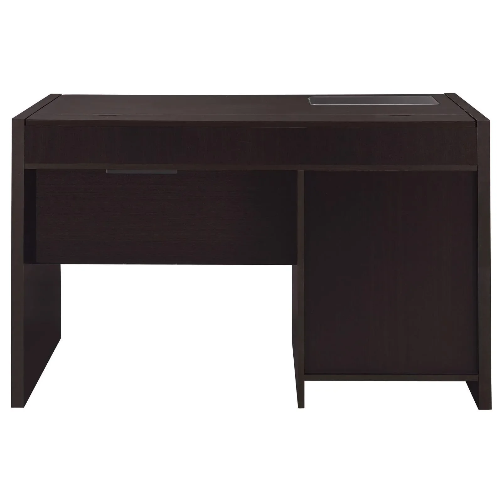 Halston Cappuccino Rectangular Connect-it Office Desk - Image 6