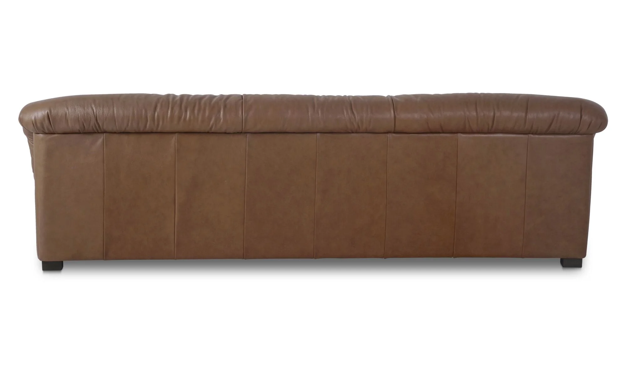 Halston Sofa Tan Leather - Image 5