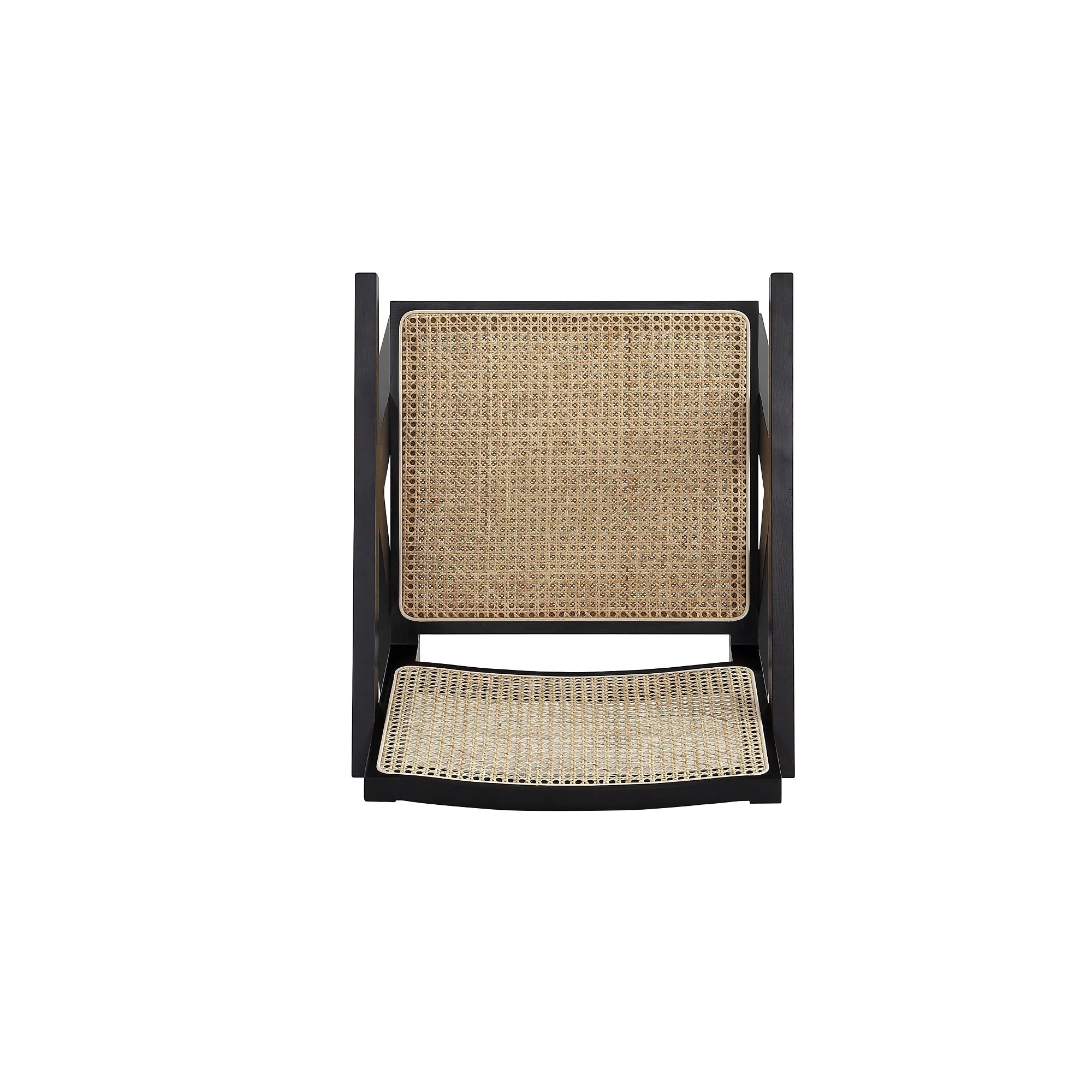 Hamlet Accent Chair in Black and Natural Cane - Image 9