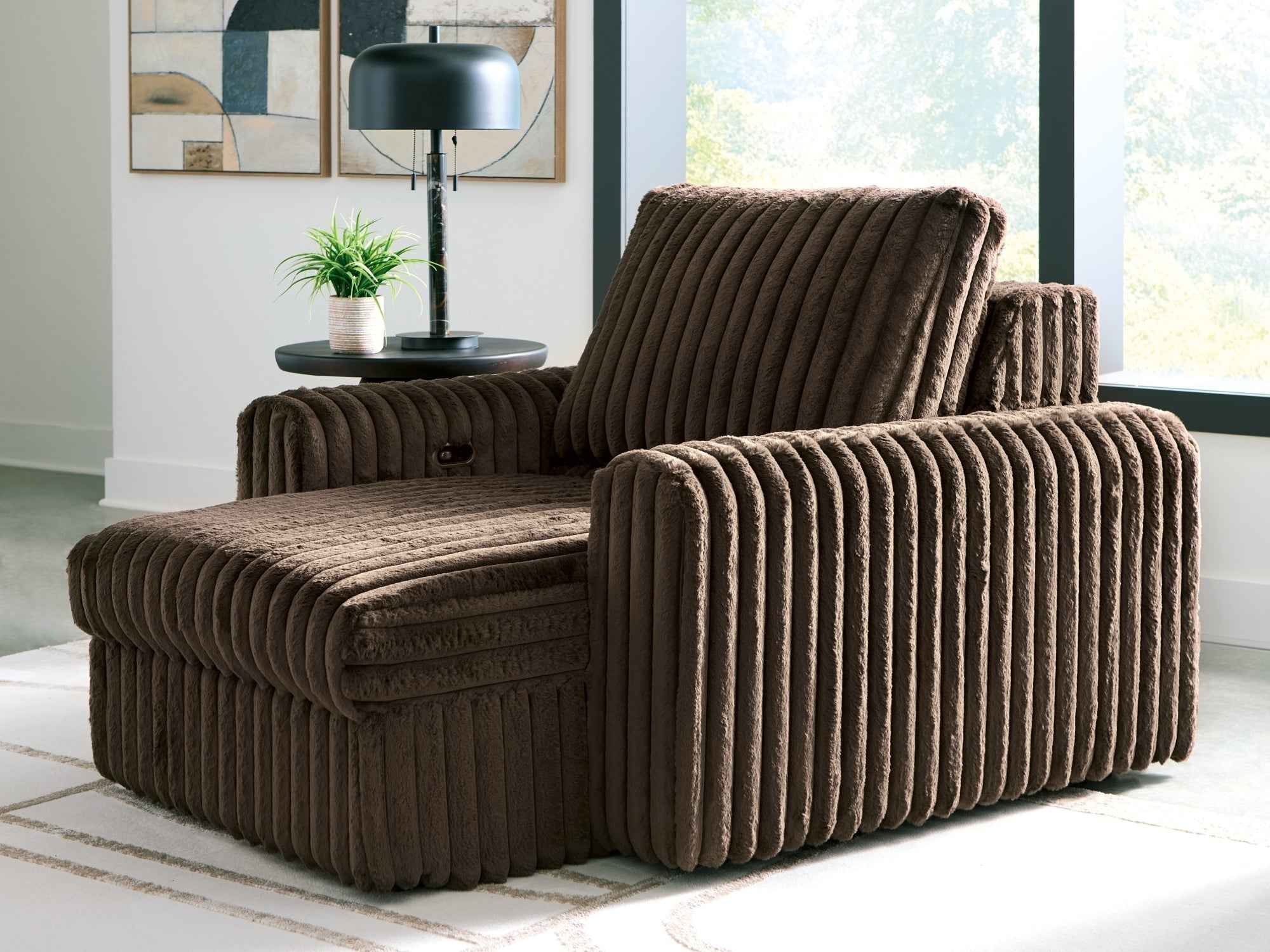 HamlinBay Chocolate Power Gliding Chaise - Image 6
