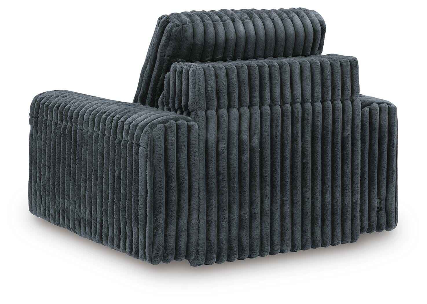HamlinBay Gunmetal Power Gliding Chaise - Image 12