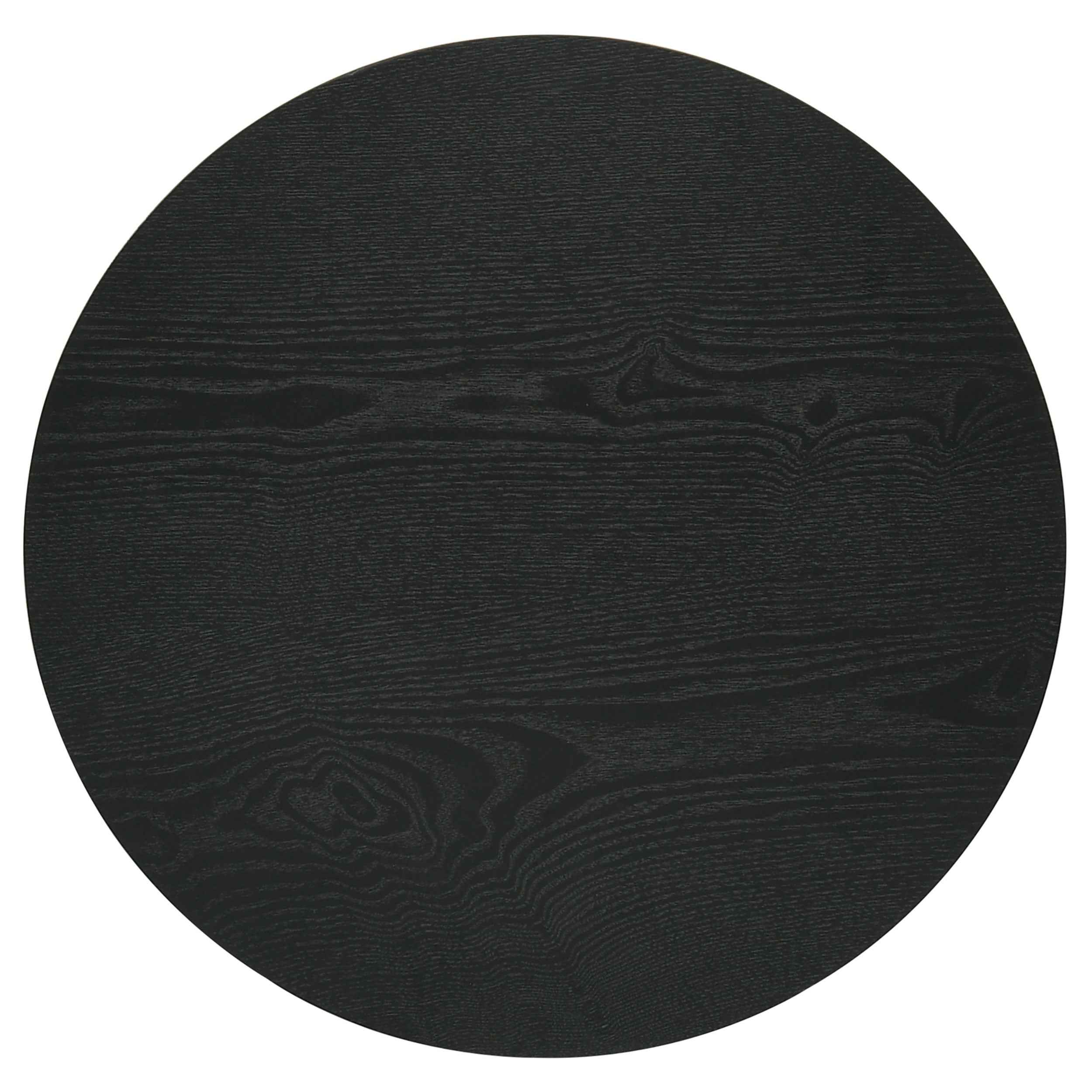 Hamlyn Black 2-piece Round Fluted Coffee and End Table Set - Image 4