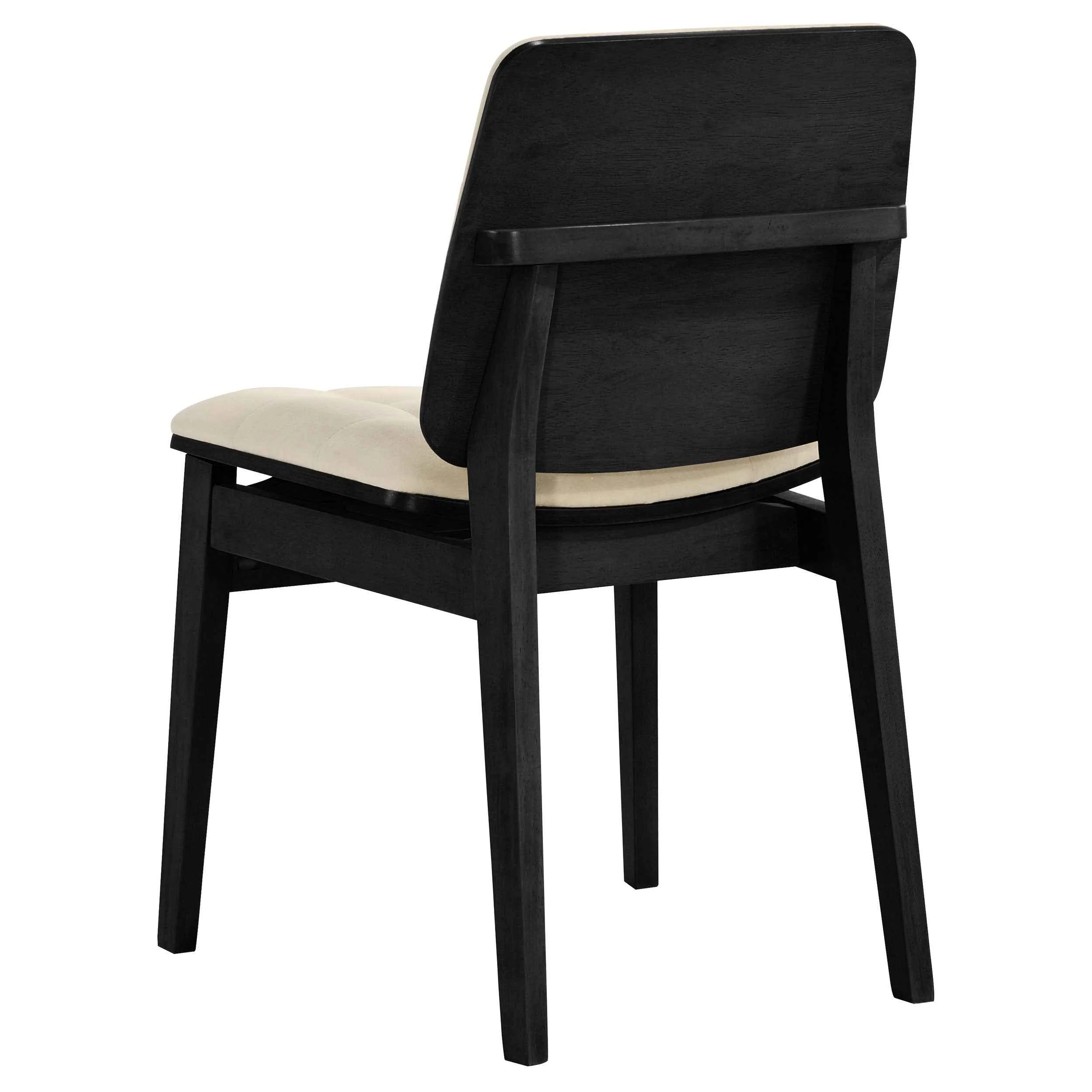 Hamlyn Cream/Black 5-piece Round Wood Dining Set - Image 6