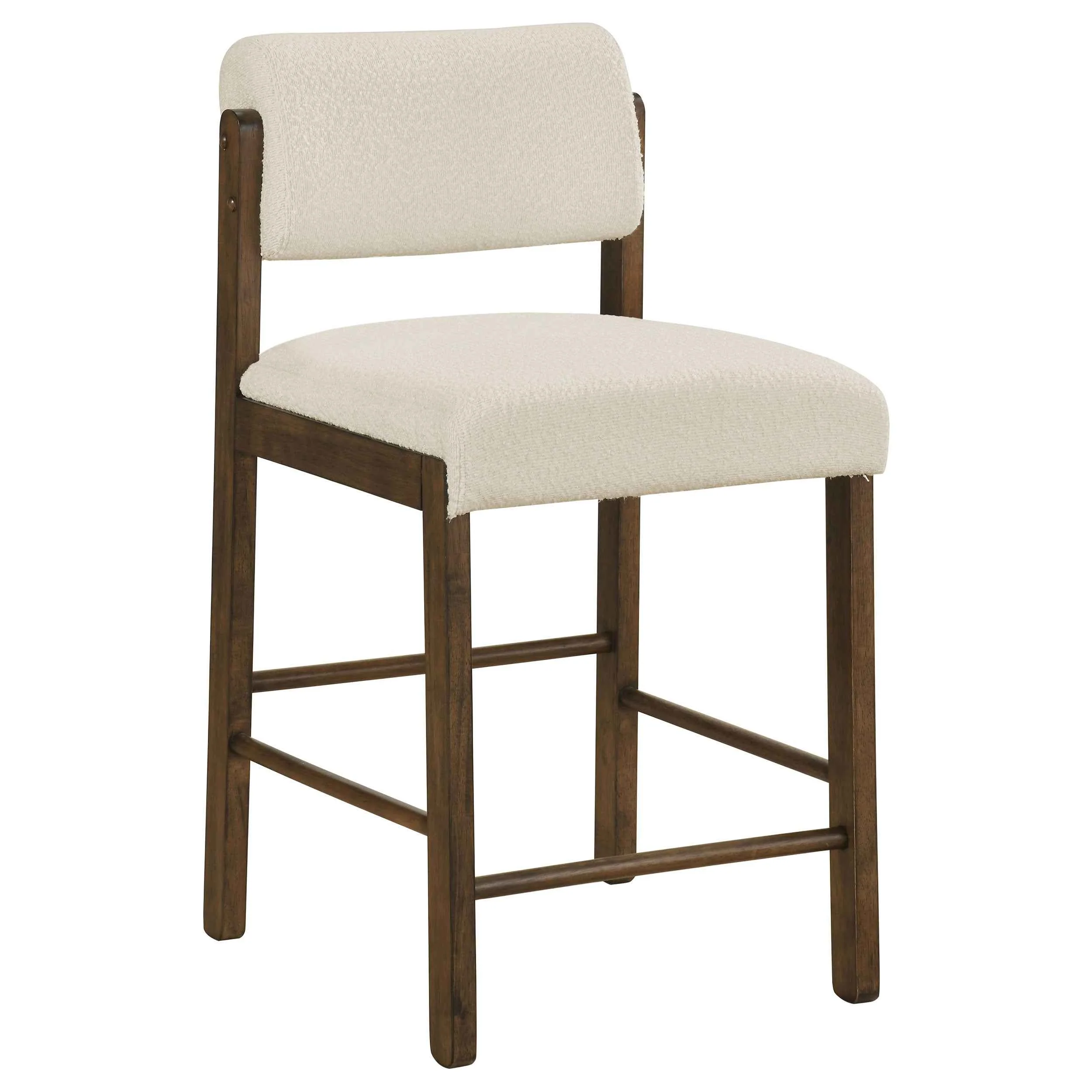 Hamlyn Cream/Walnut 5-piece Round Wood Counter Height Dining Set - Image 5