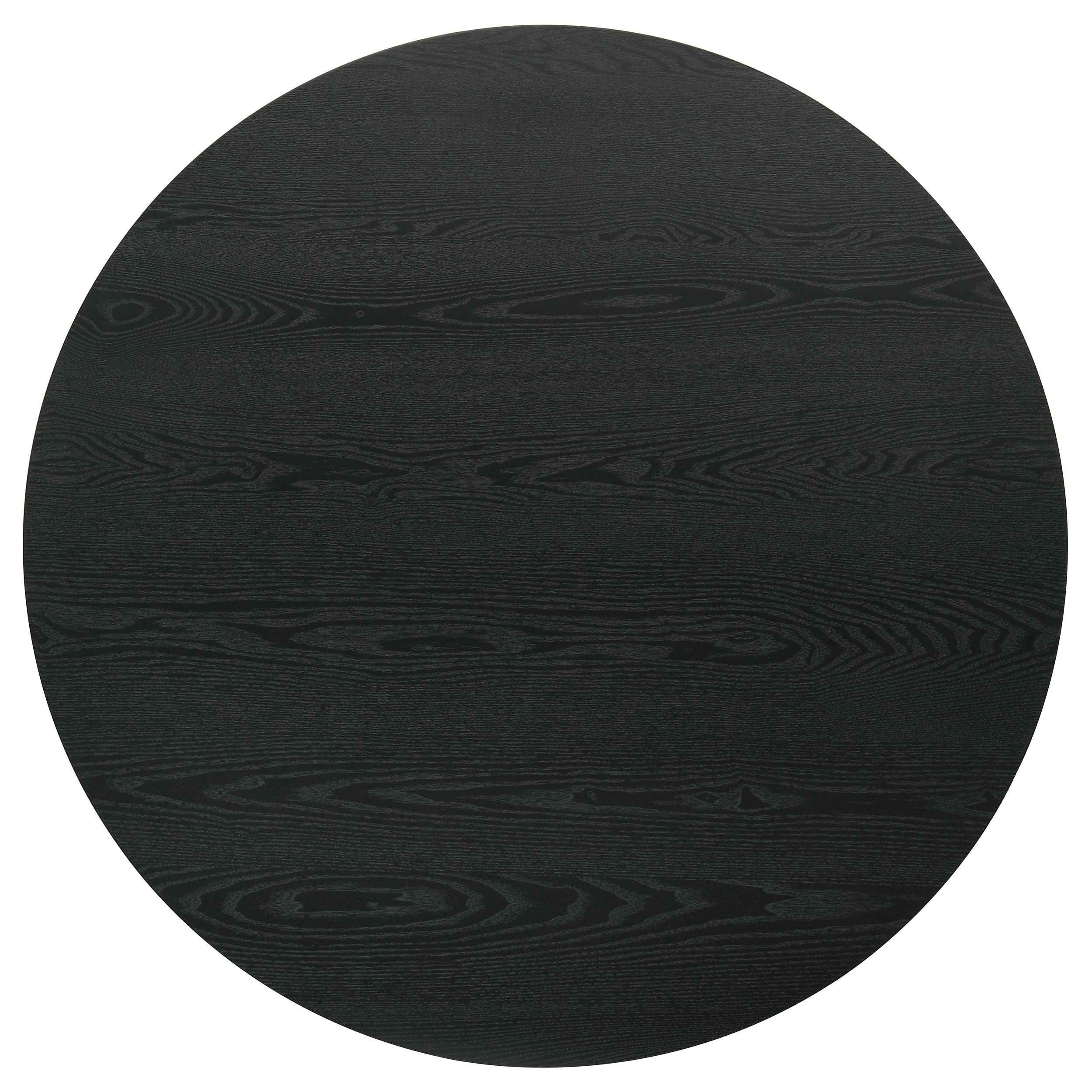 Hamlyn Grey/Black 5-piece Round Wood Counter Height Dining Set - Image 4